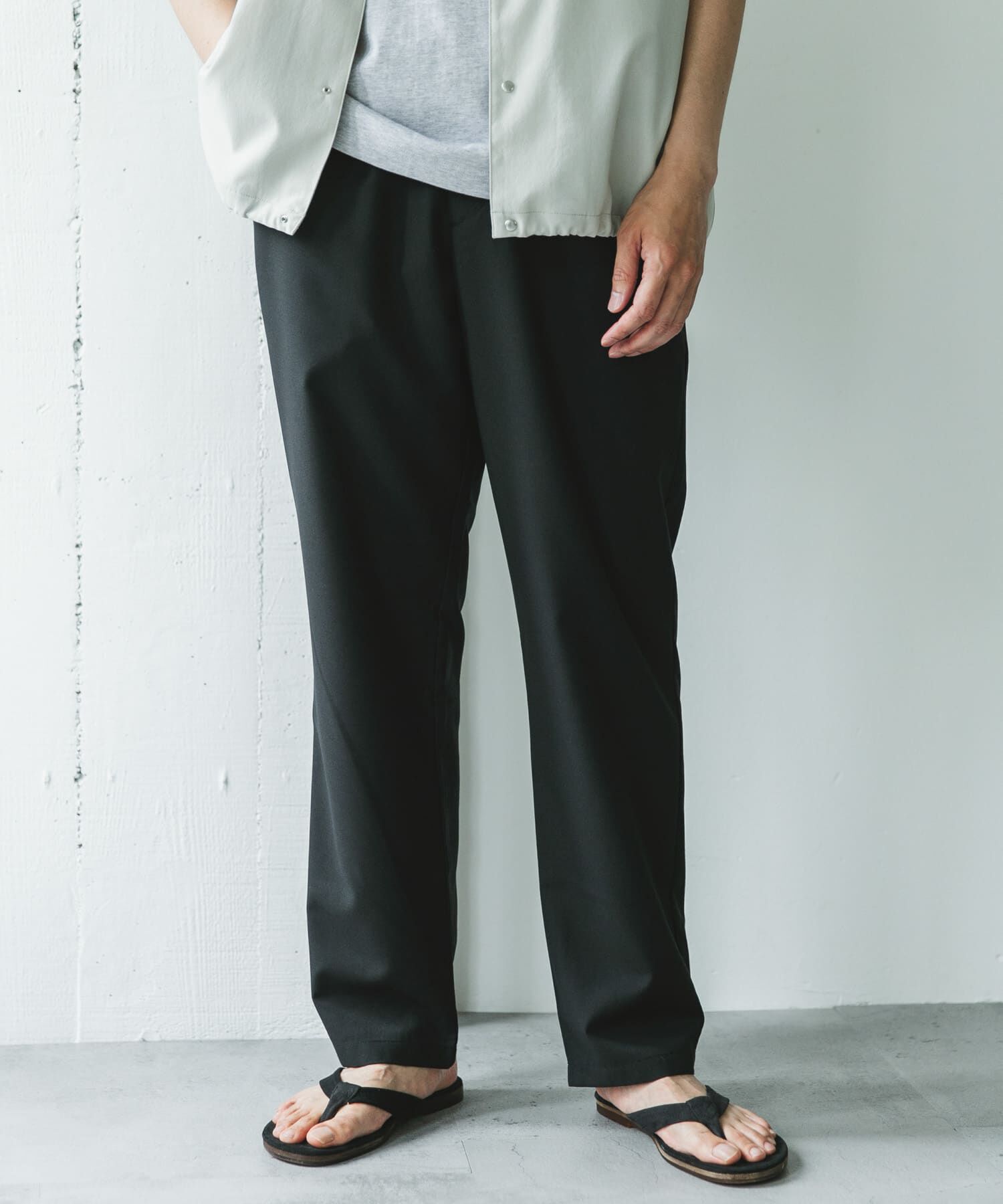 URBAN RESEARCH DOORS「『速乾/接触冷感/イージーケア』ウールライクイージートラウザー」|その他|