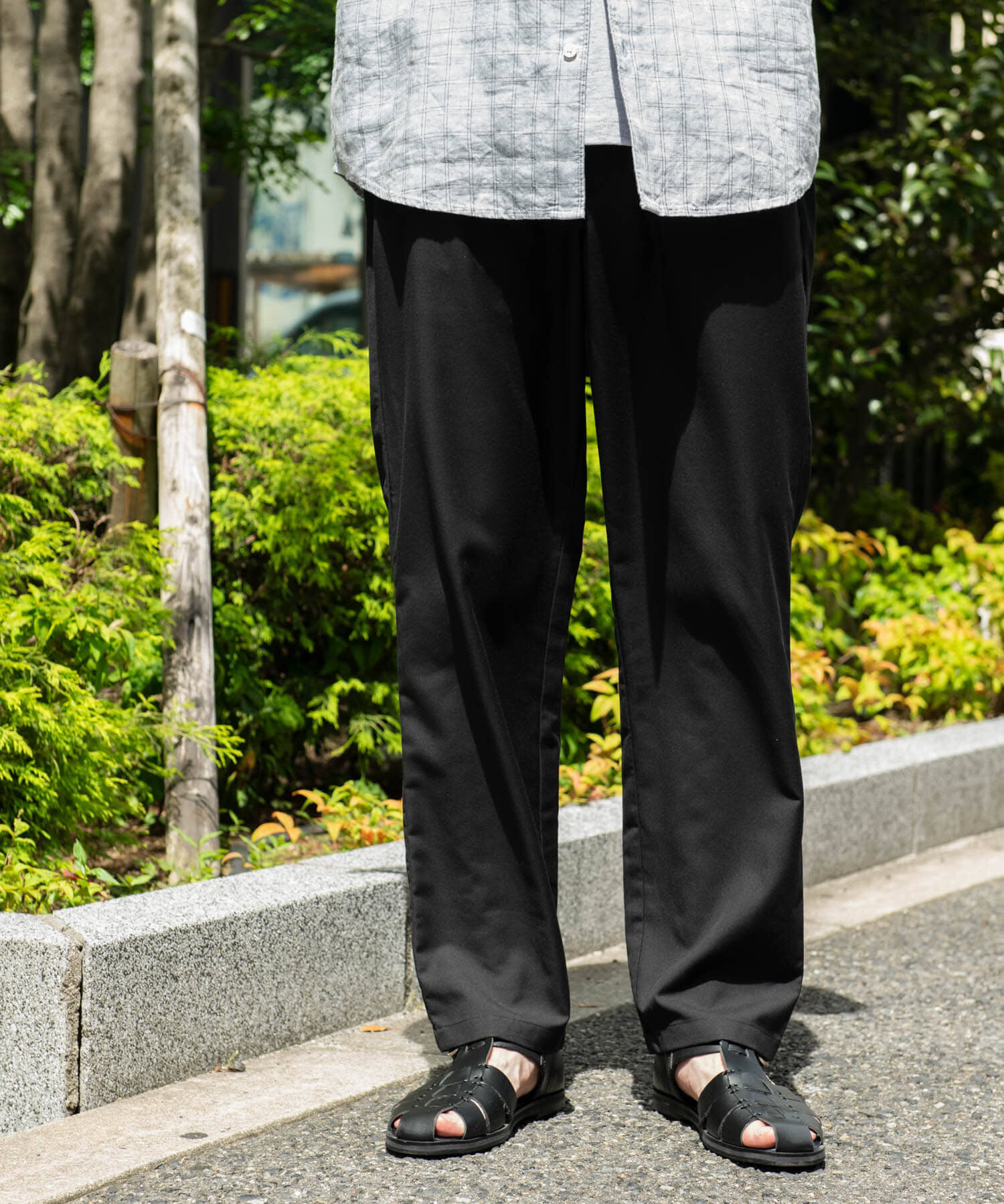 URBAN RESEARCH DOORS「『速乾/接触冷感/イージーケア』ウールライクイージートラウザー」|その他|