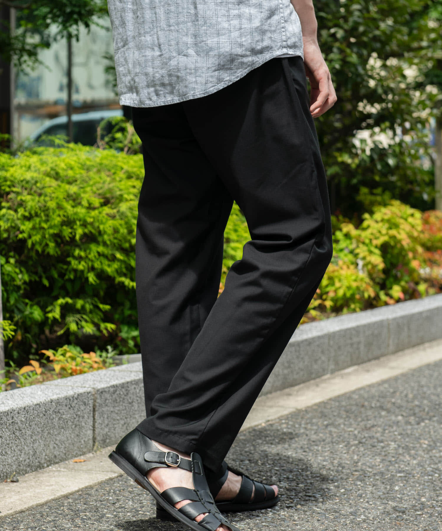 URBAN RESEARCH DOORS「『速乾/接触冷感/イージーケア』ウールライクイージートラウザー」|その他|