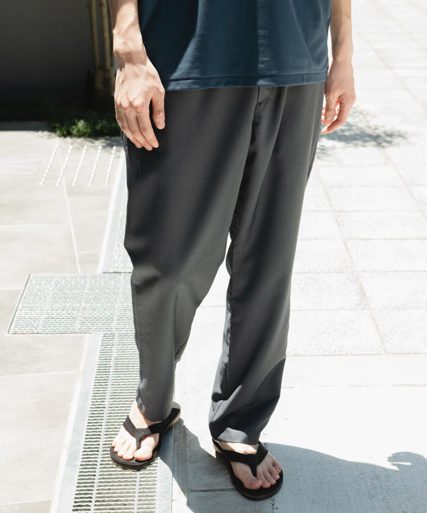 URBAN RESEARCH DOORS「『速乾/接触冷感/イージーケア』ウールライクイージートラウザー」|その他|