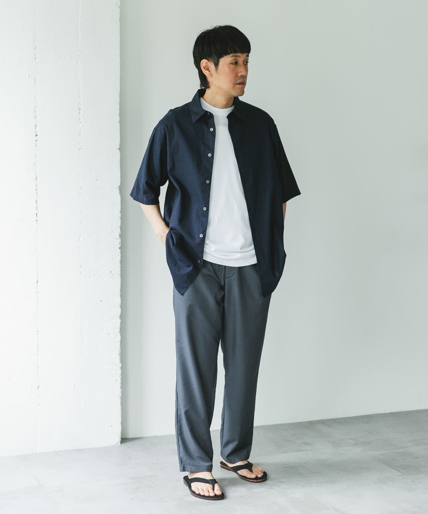 URBAN RESEARCH DOORS「『速乾/接触冷感/イージーケア』ウールライクイージートラウザー」|その他|