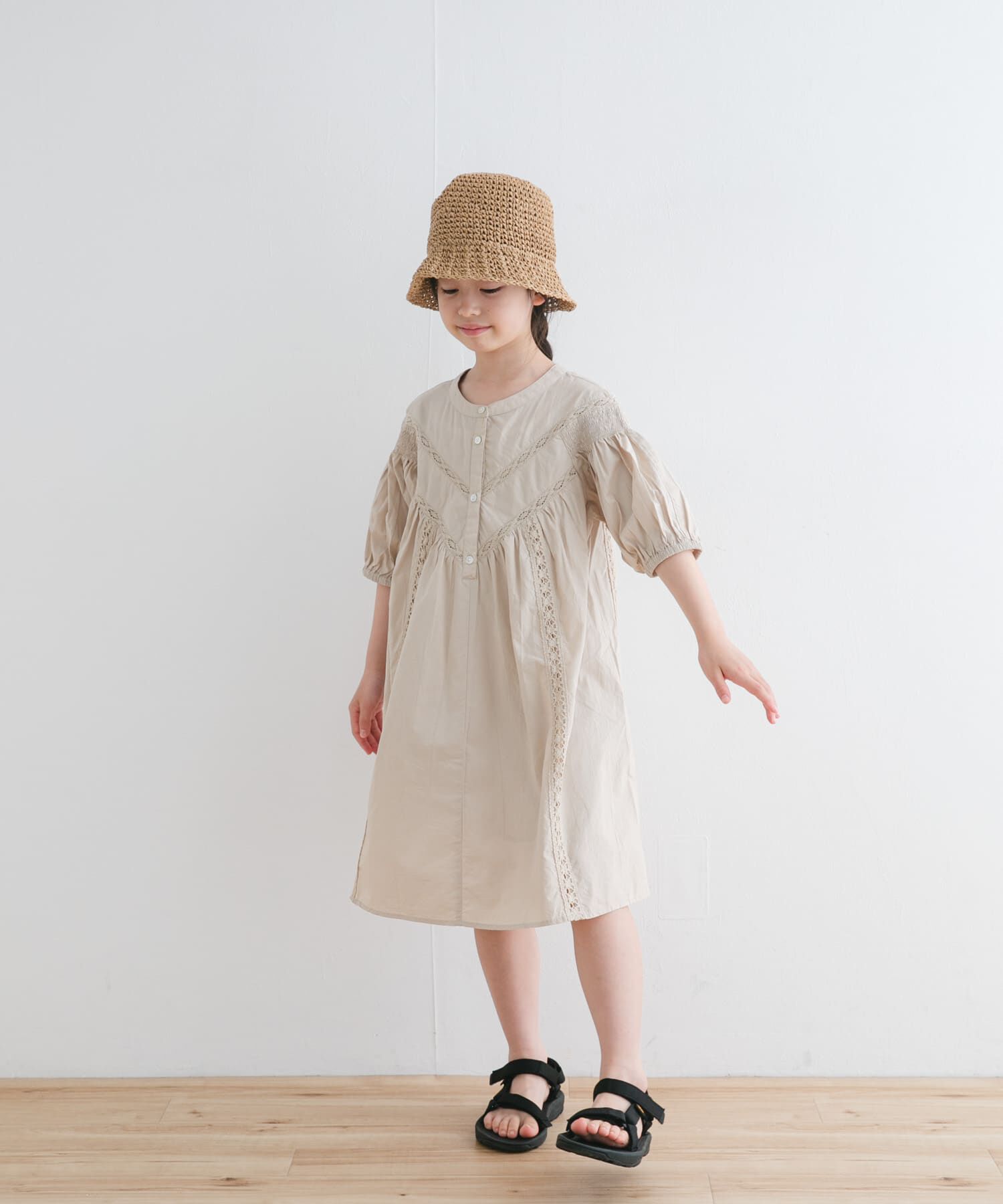 URBAN RESEARCH DOORS「ハシゴレースワンピース(KIDS)」|ワンピース|
