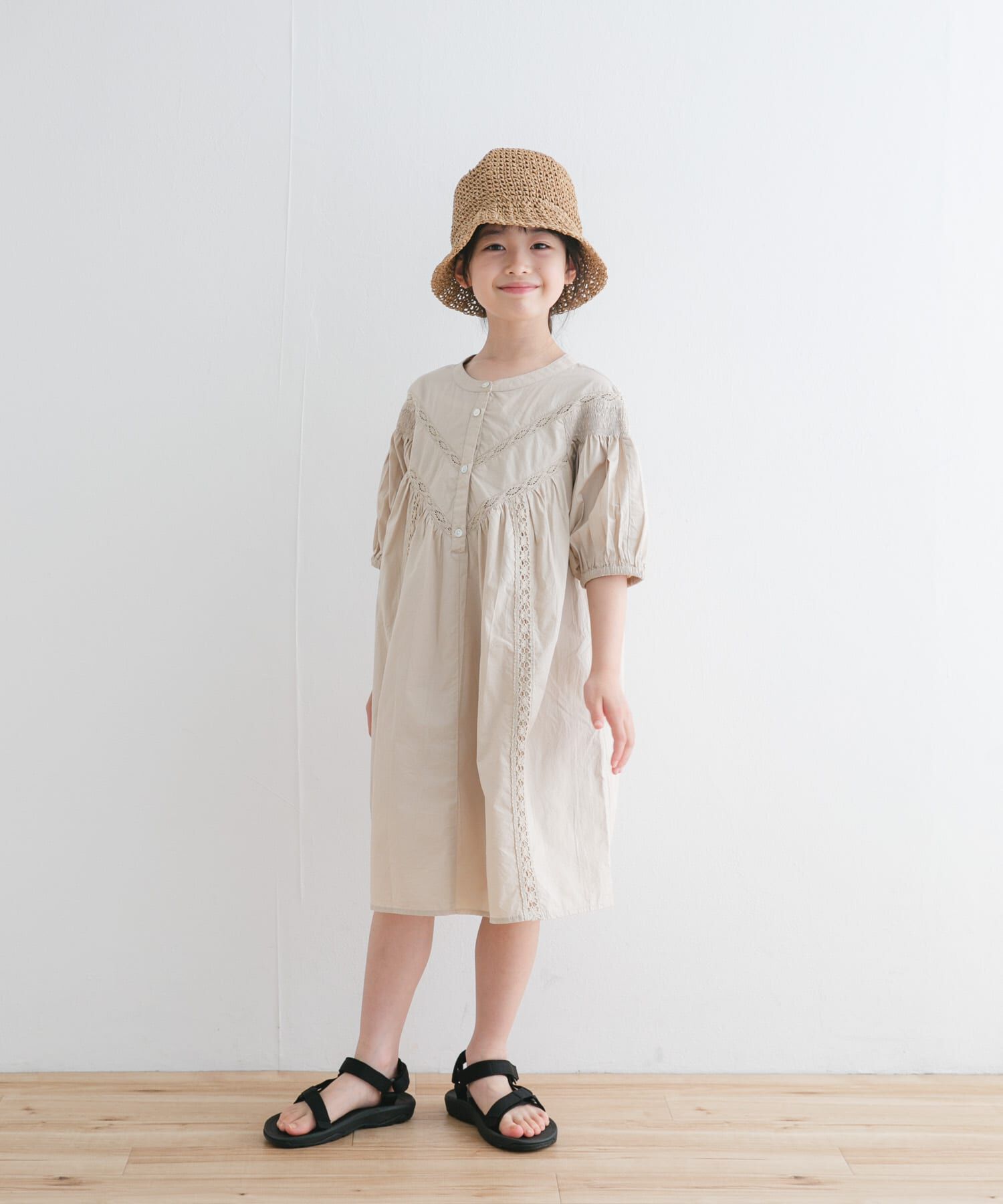 URBAN RESEARCH DOORS「ハシゴレースワンピース(KIDS)」|ワンピース|