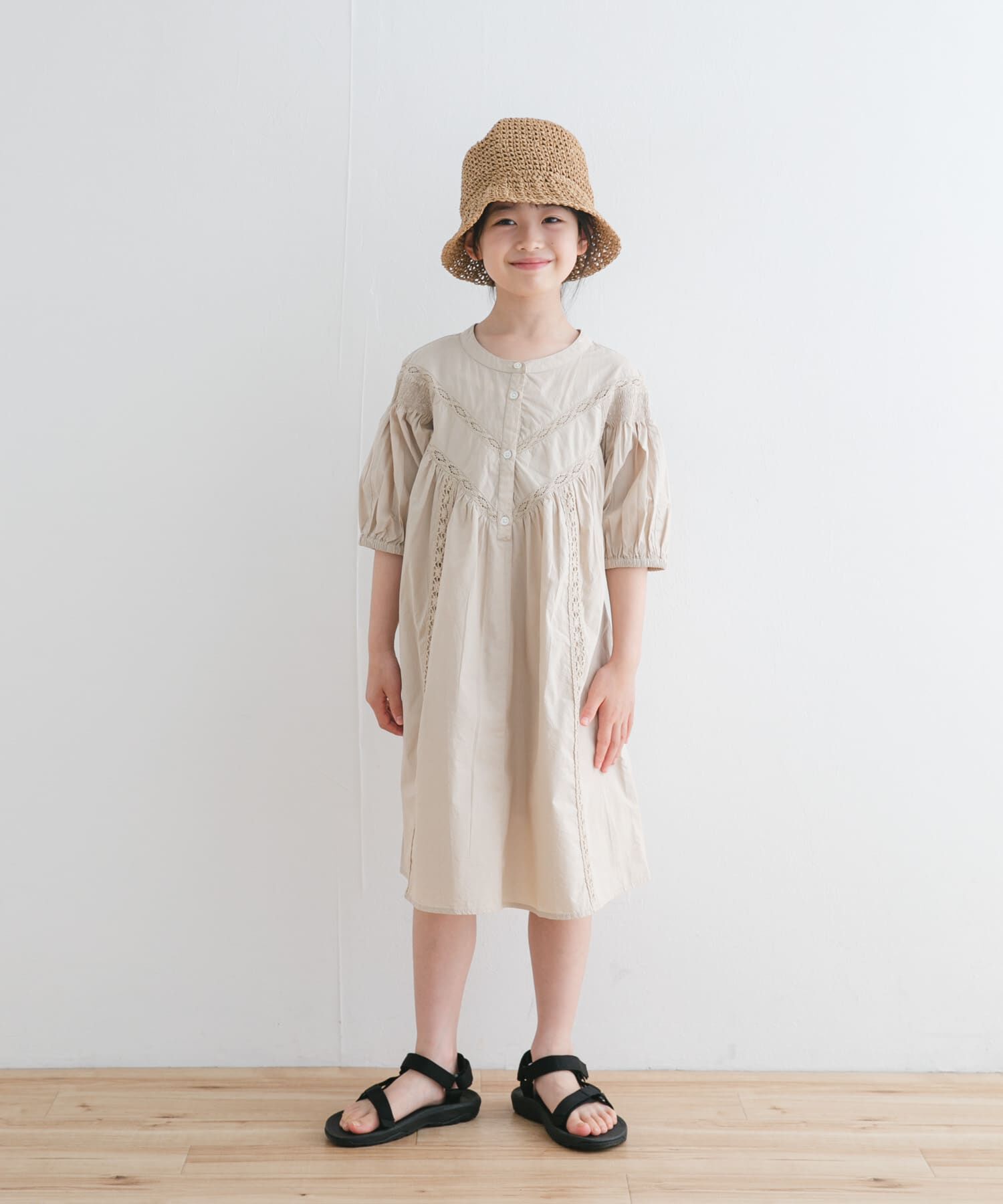 URBAN RESEARCH DOORS「ハシゴレースワンピース(KIDS)」|ワンピース|