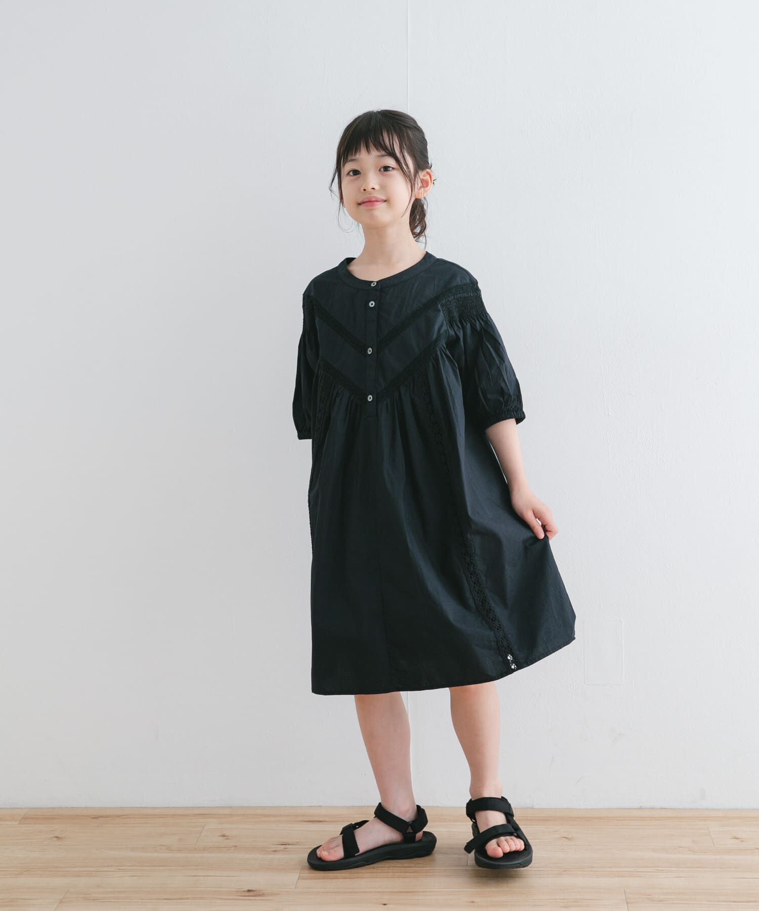 URBAN RESEARCH DOORS「ハシゴレースワンピース(KIDS)」|ワンピース|