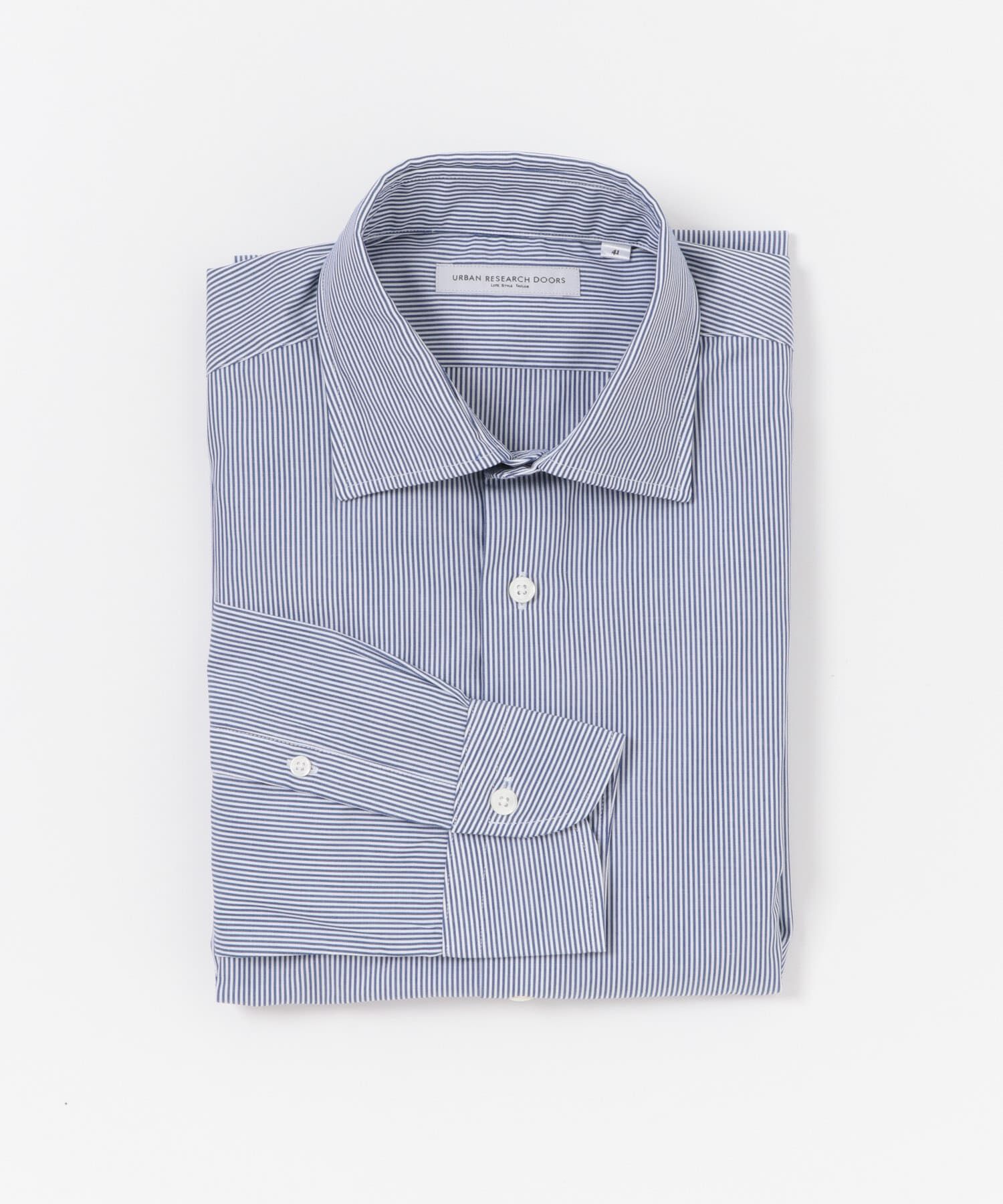 URBAN RESEARCH DOORS「『イージーケア』LIFE STYLE TAILOR　セミワイド細ストライプシャツ」|シャツ・ブラウス|