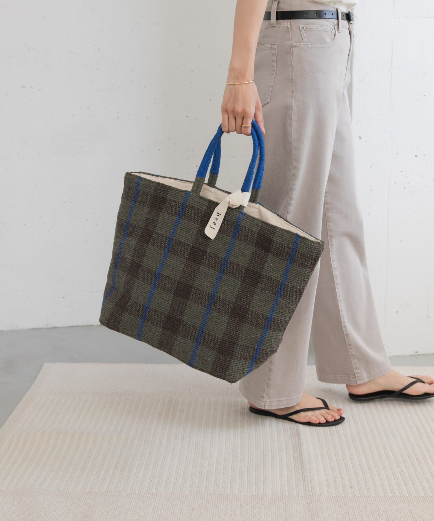 URBAN RESEARCH DOORS「beej　recycle c woven totebag」|トートバッグ|