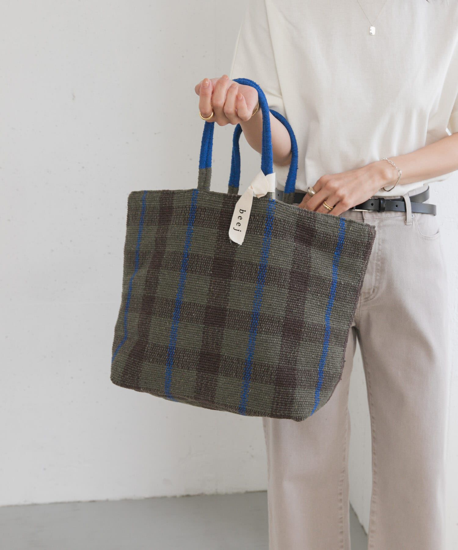 URBAN RESEARCH DOORS「beej　recycle c woven totebag」|トートバッグ|