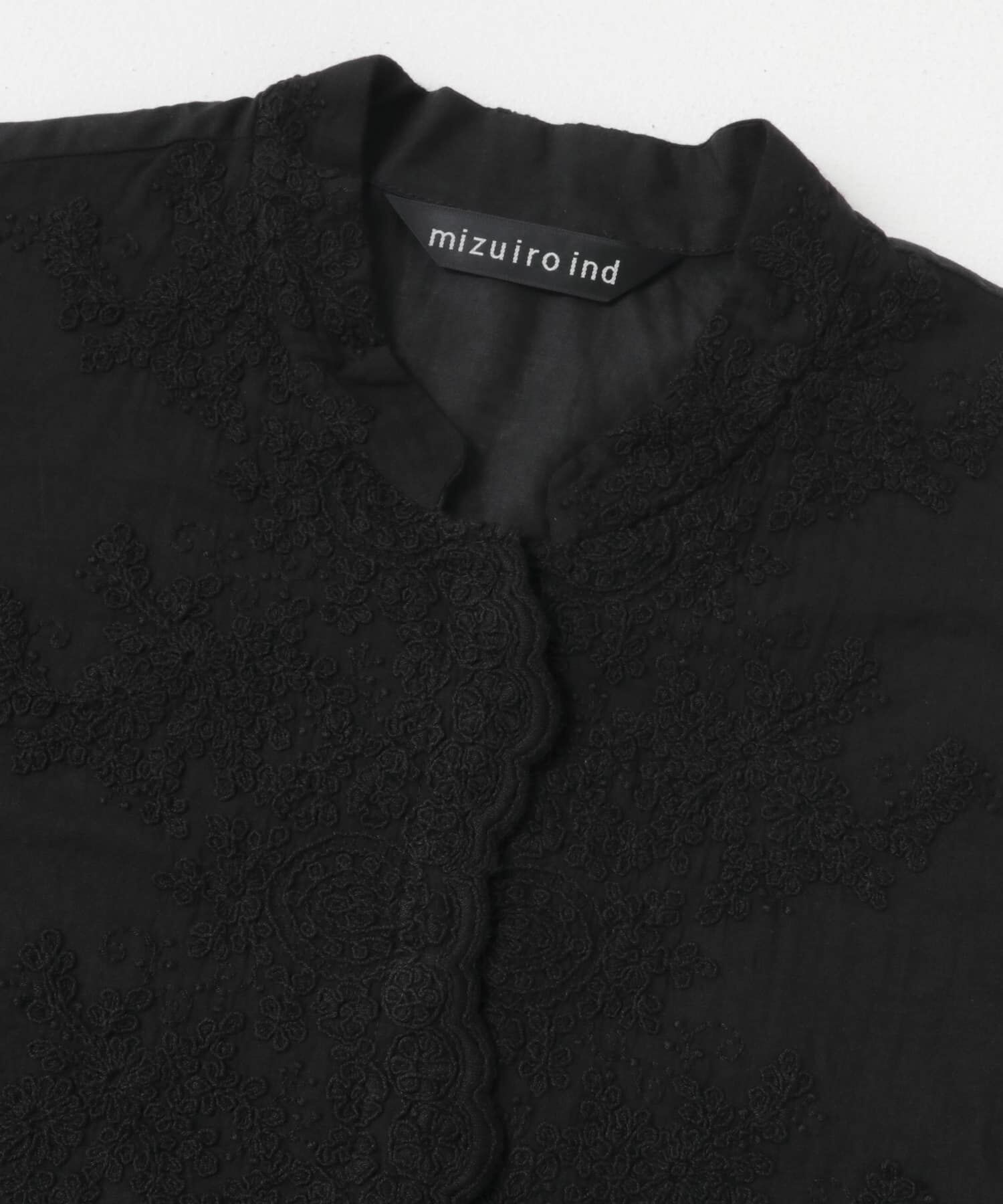 URBAN RESEARCH DOORS「mizuiro ind　lacestandcollar wideshirts」|シャツ・ブラウス|