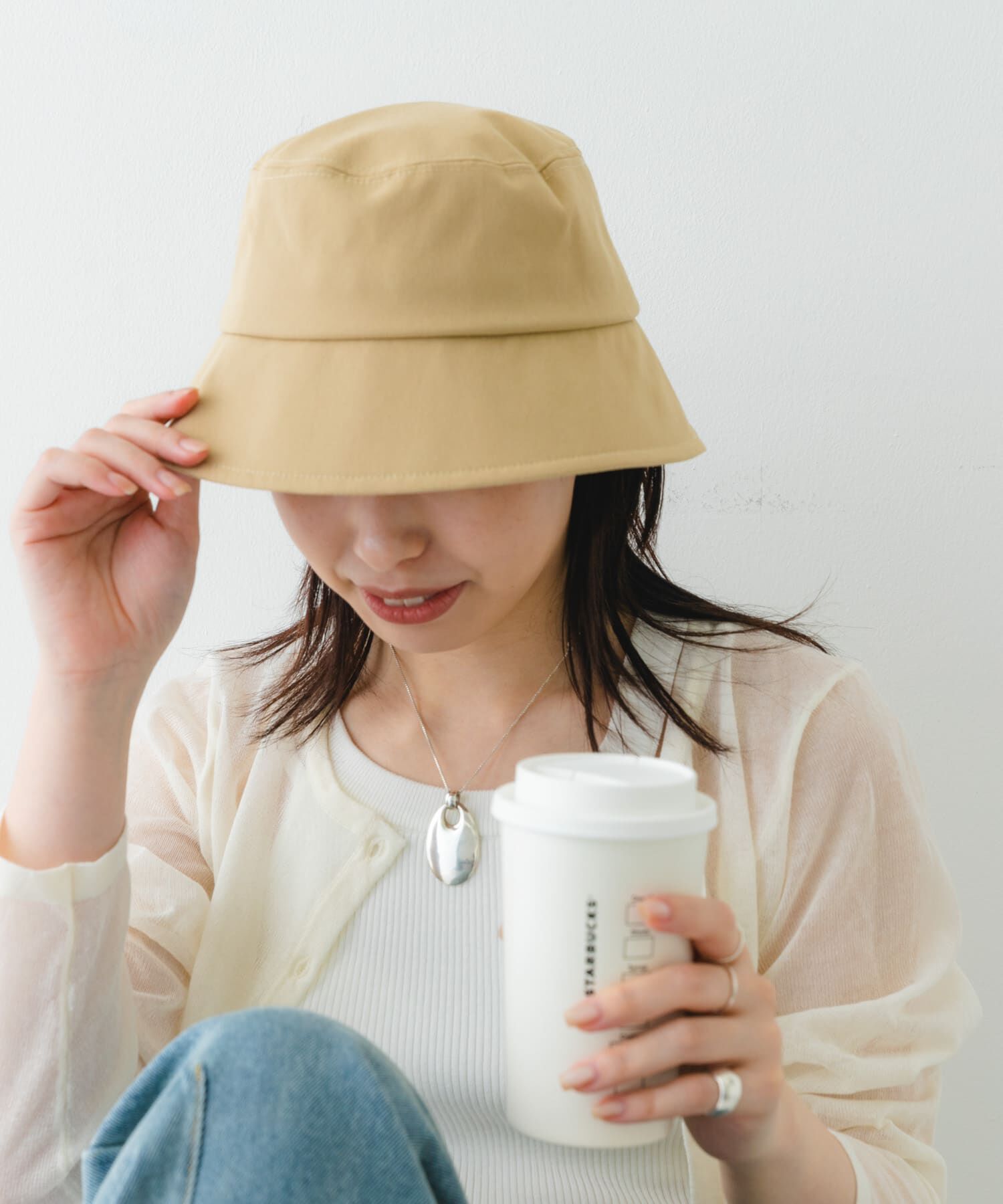 RODE SKO「ツイルバケットハット」|ハット|ベージュ