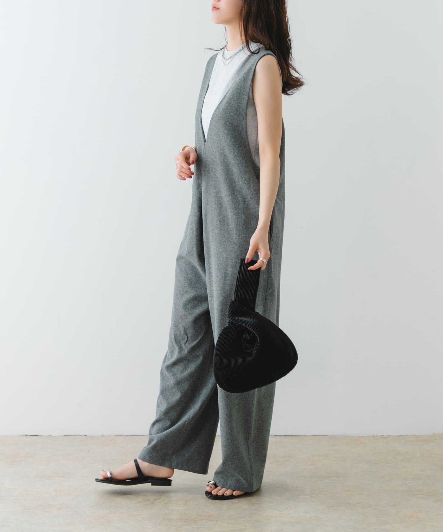 RODE SKO「メタリックプリーツバッグ」|ハンドバッグ|