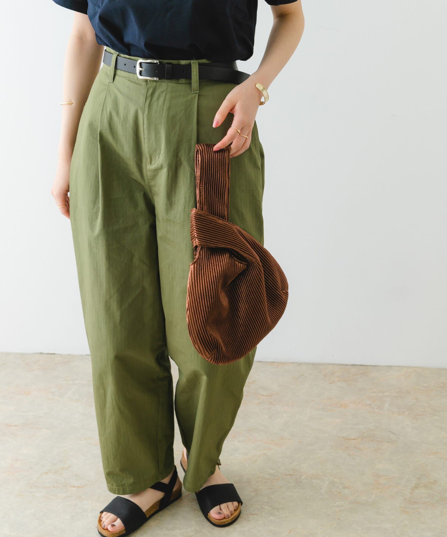 RODE SKO「メタリックプリーツバッグ」|ハンドバッグ|