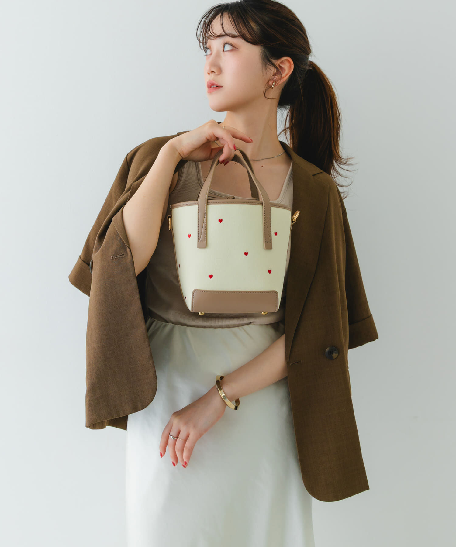 RODE SKO「『WEB/一部店舗限定カラー』刺繍バケツバッグ」|ハンドバッグ|