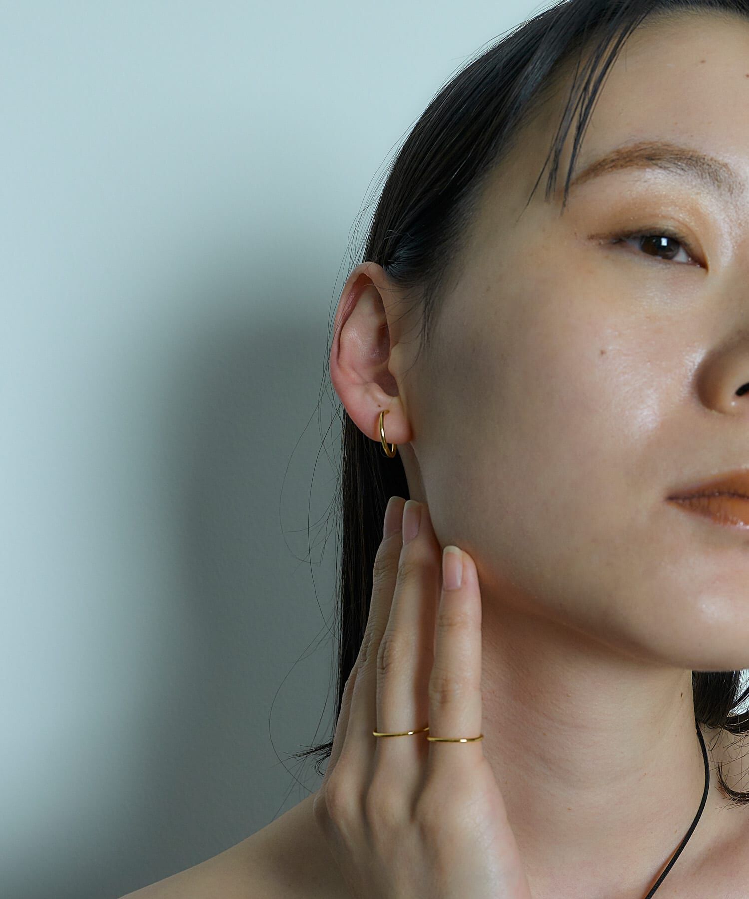 SMELLY「SMELLY so&rsquo;　thin hoop earring」|イヤリング|