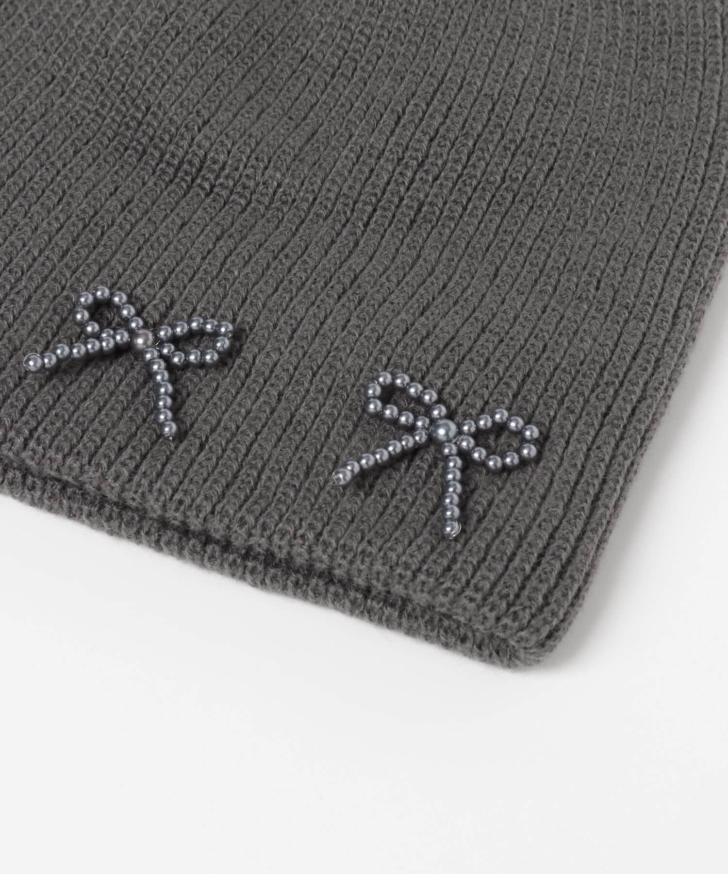 SMELLY「リボンニットワッチ」|ニット帽|