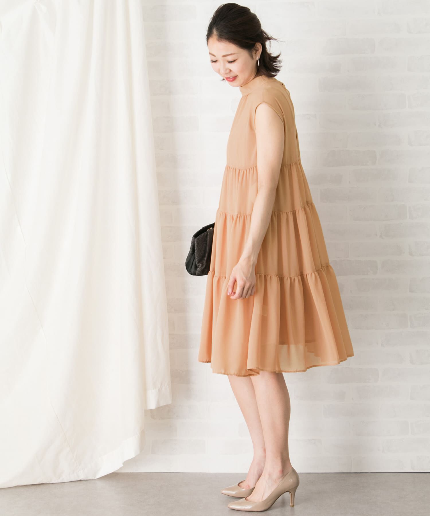 URBAN RESEARCH ROSSO「kaene　シフォンティアードワンピース」|ワンピース|