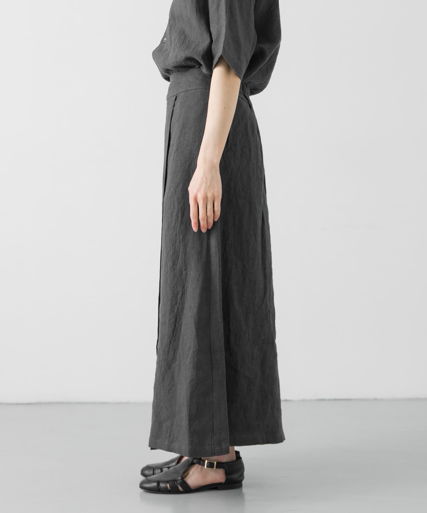 かぐれ「リネンラミーラップスカート」|スカート|