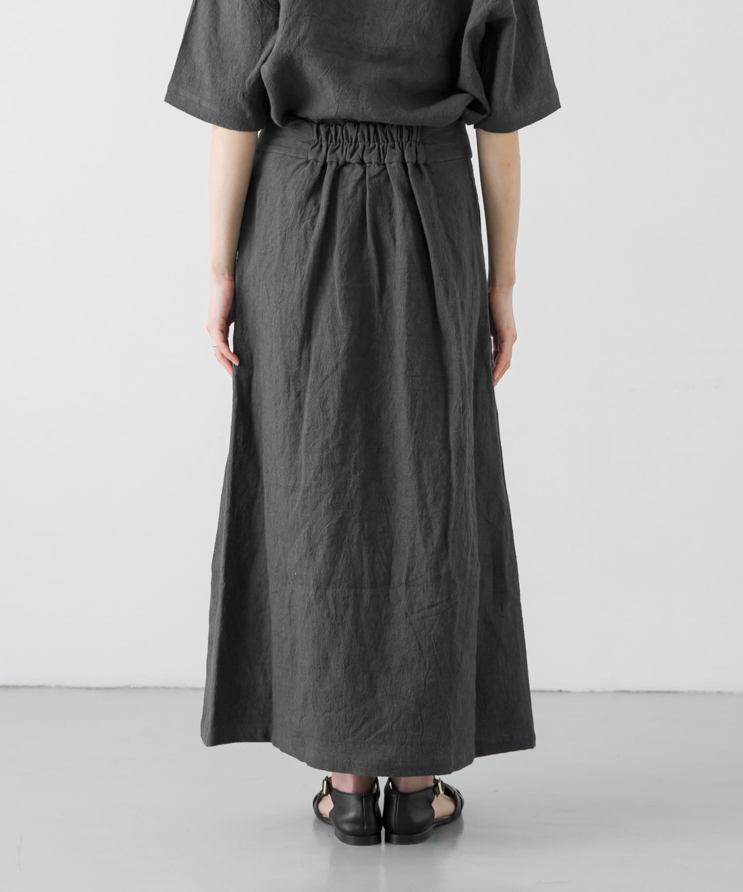 かぐれ「リネンラミーラップスカート」|スカート|