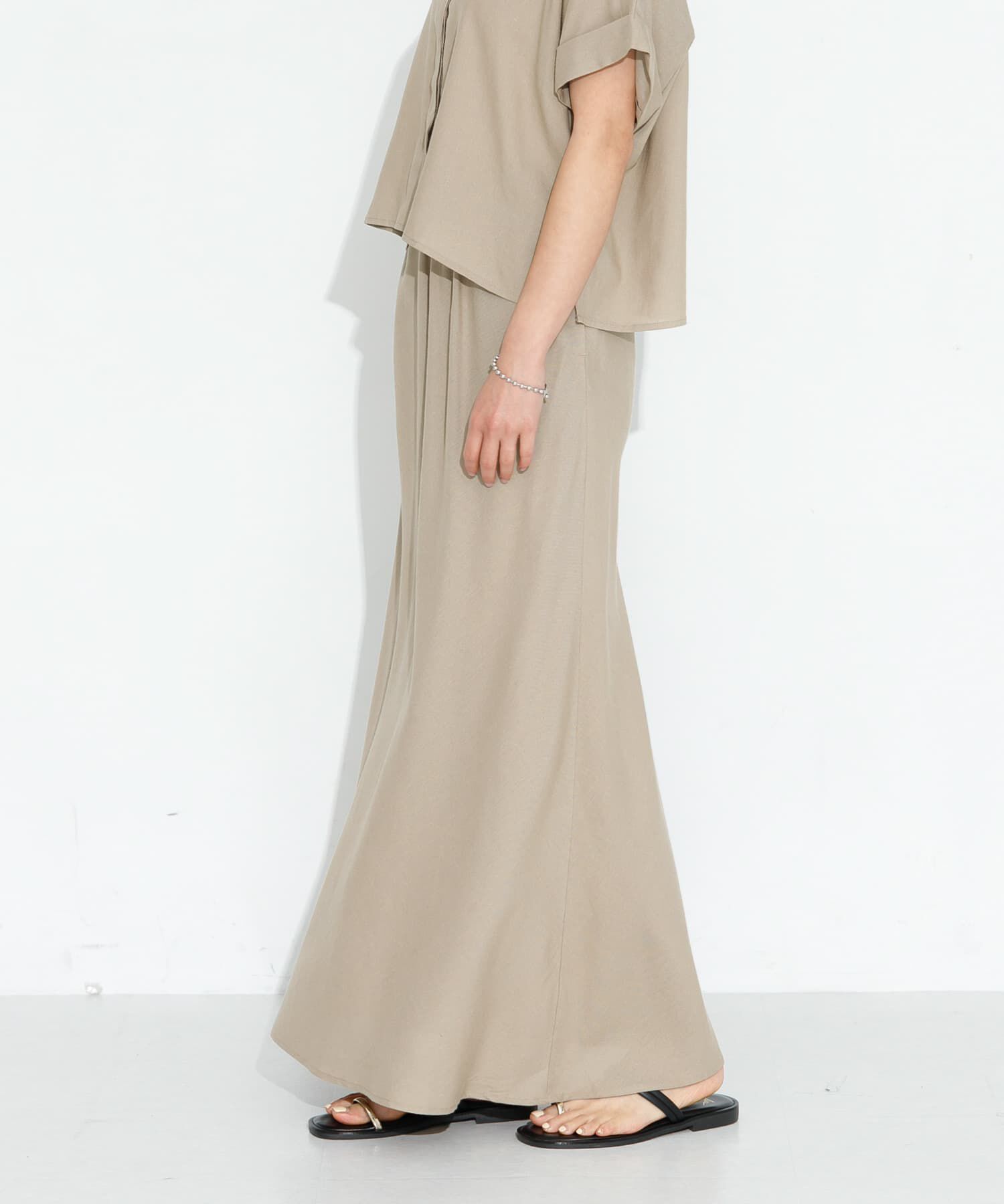 Sonny Label 「リネン混セミマーメイドスカート」|スカート|ベージュ