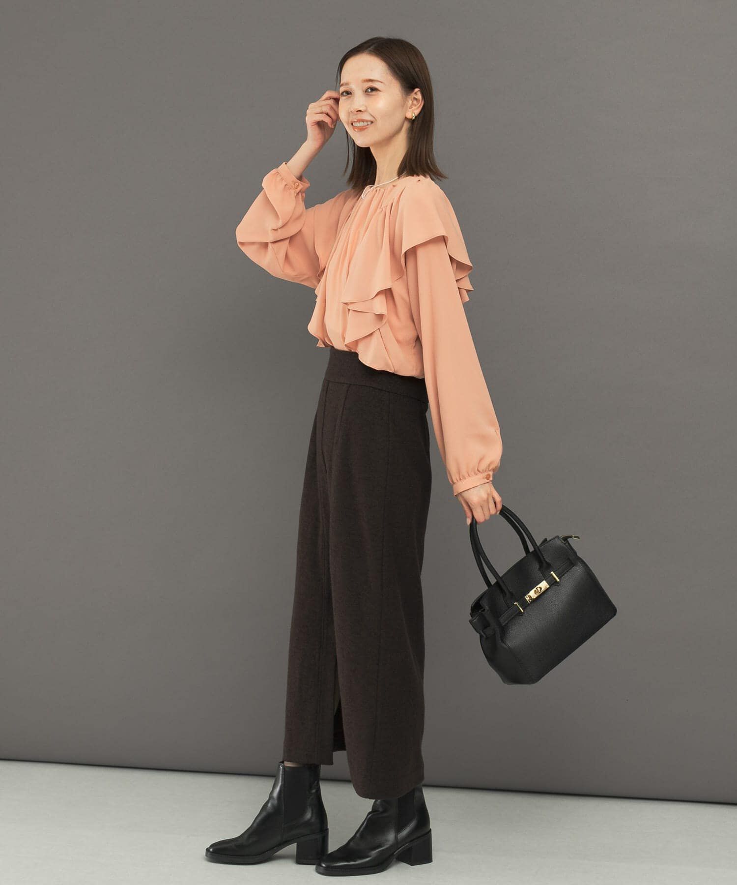 URBAN RESEARCH ROSSO「フリルラッフルブラウス」|シャツ・ブラウス|