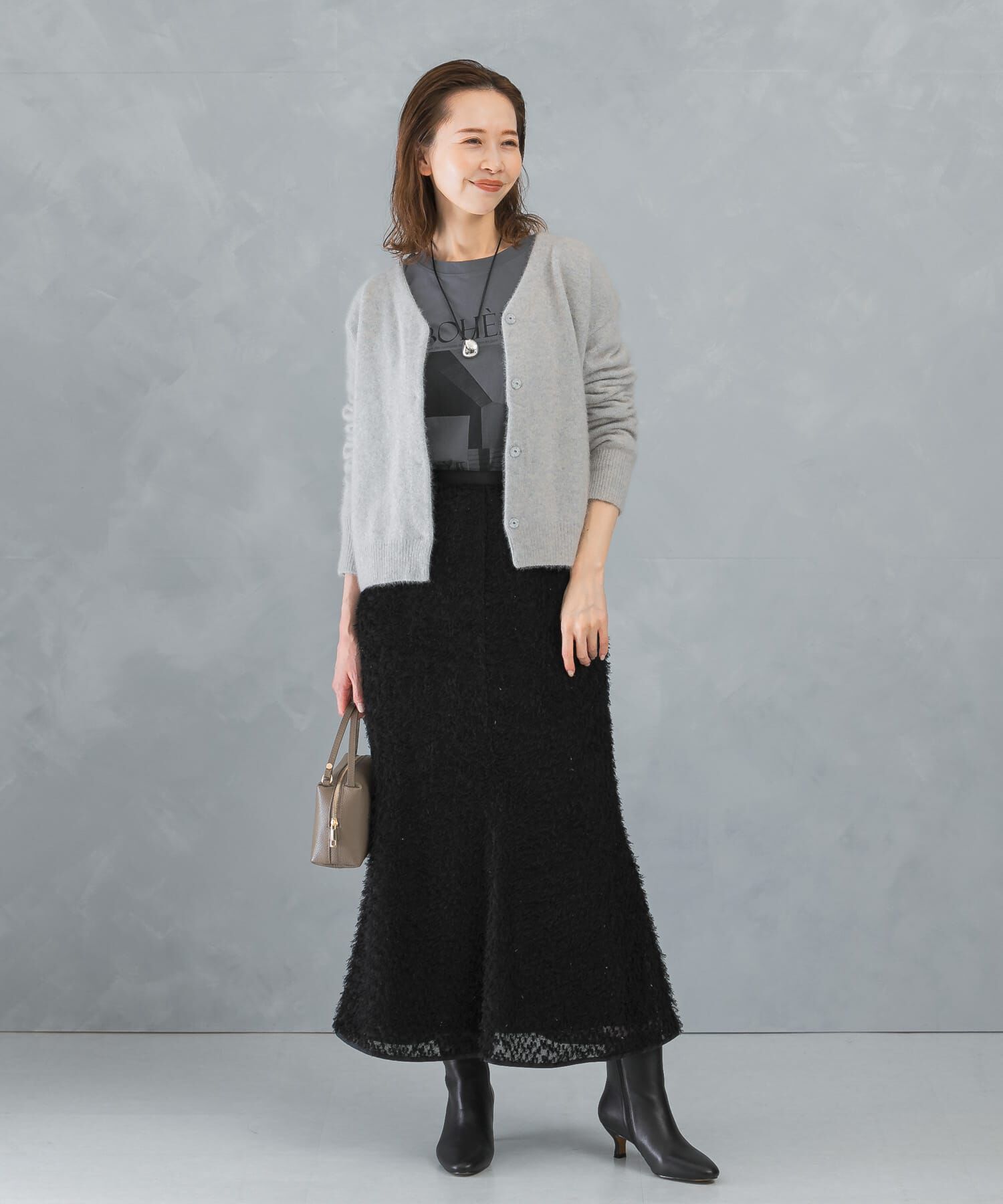 URBAN RESEARCH ROSSO「ラメカットジャガードスカート」|スカート|