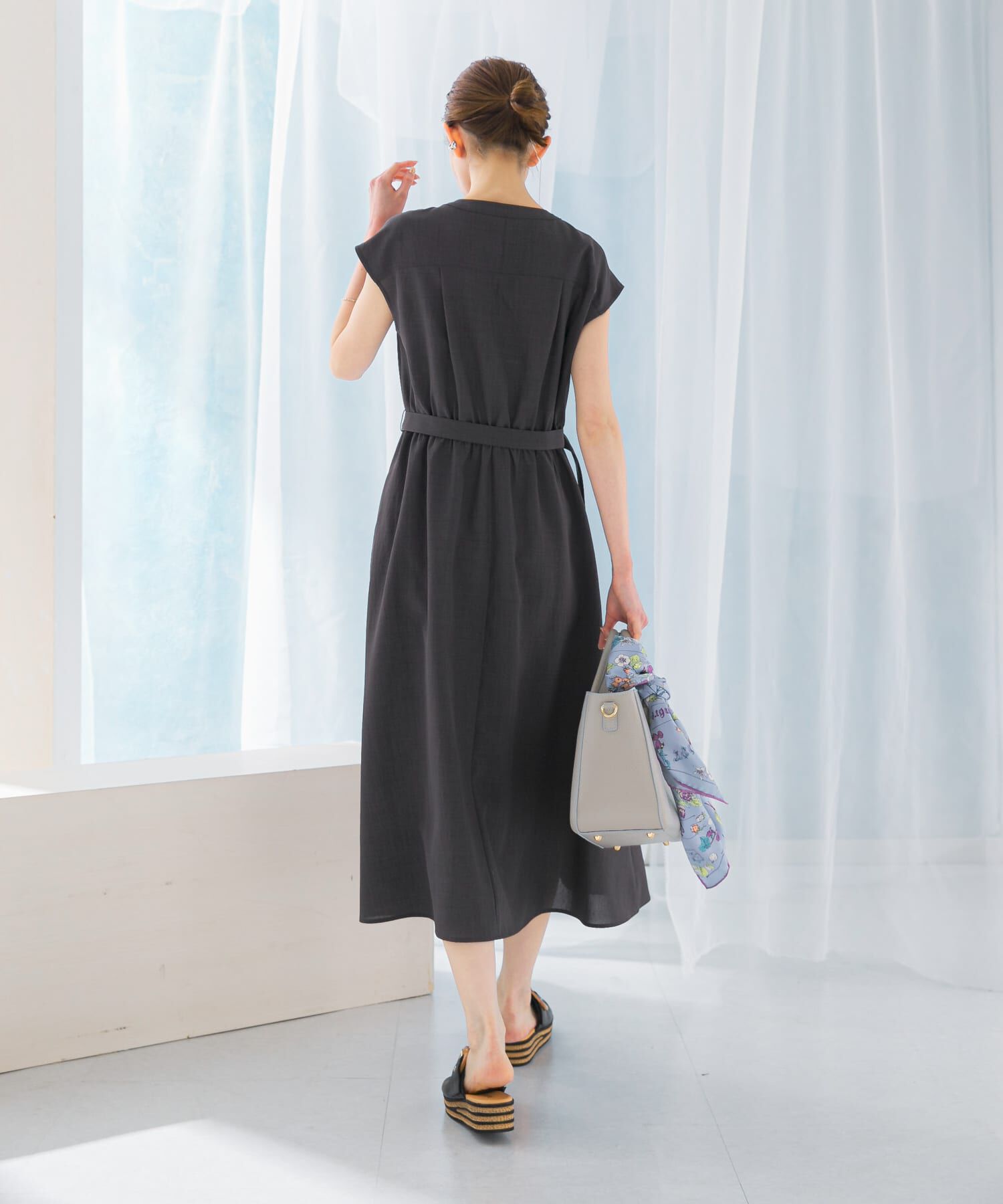 URBAN RESEARCH ROSSO「『UR TECH DRYLUXE』ポケットデザインワンピース」|ワンピース|