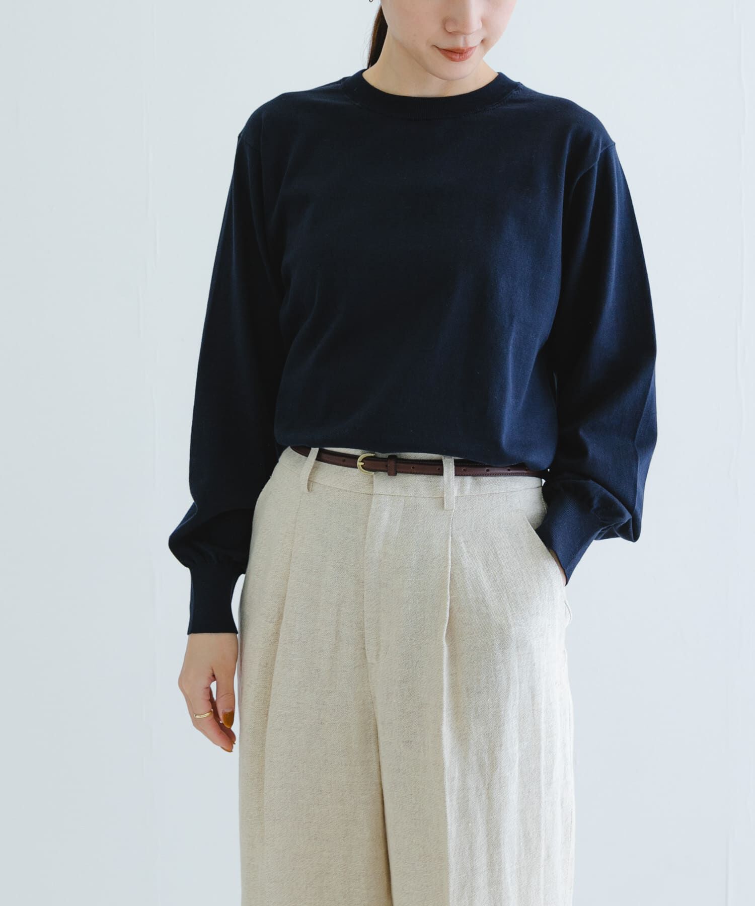 URBAN RESEARCH「new basic　ハイゲージクルーネックニット」|ニット・セーター|