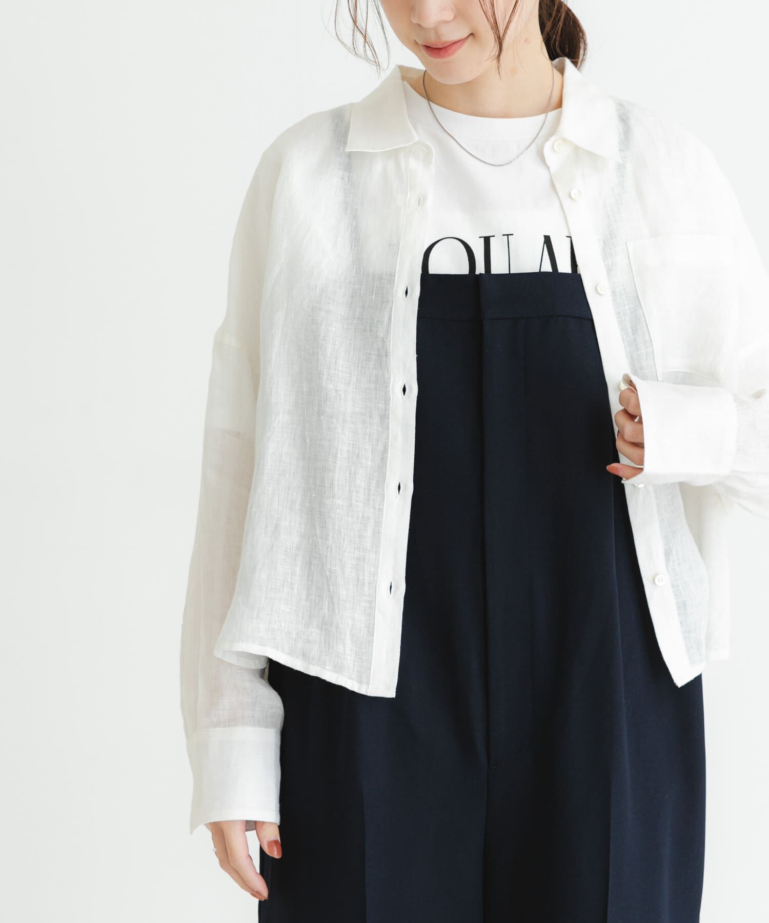 URBAN RESEARCH「リネンワイドショートシャツ」|シャツ・ブラウス|