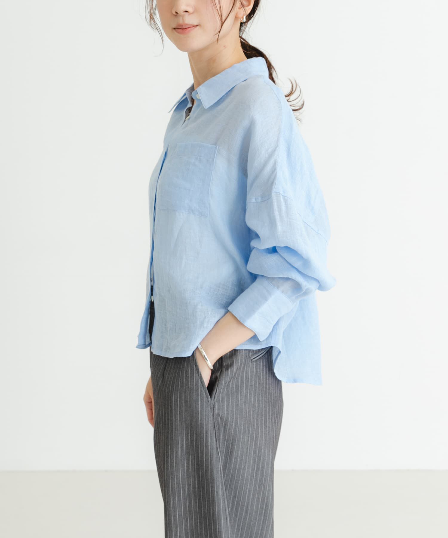 URBAN RESEARCH「リネンワイドショートシャツ」|シャツ・ブラウス|