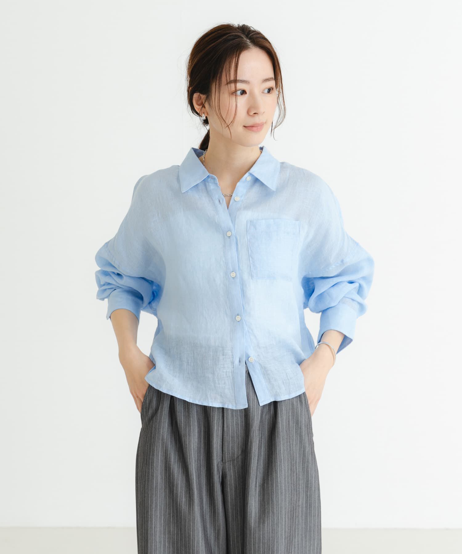 URBAN RESEARCH「リネンワイドショートシャツ」|シャツ・ブラウス|