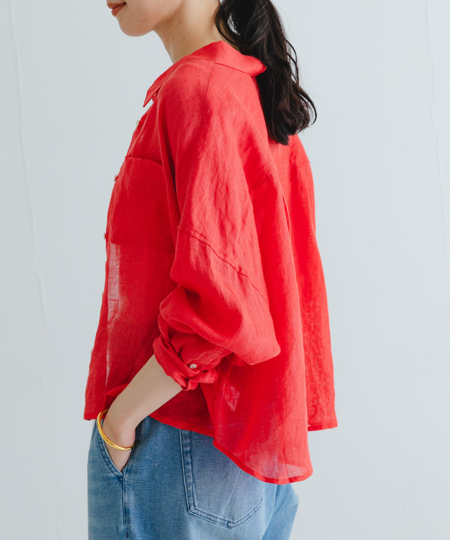 URBAN RESEARCH「リネンワイドショートシャツ」|シャツ・ブラウス|