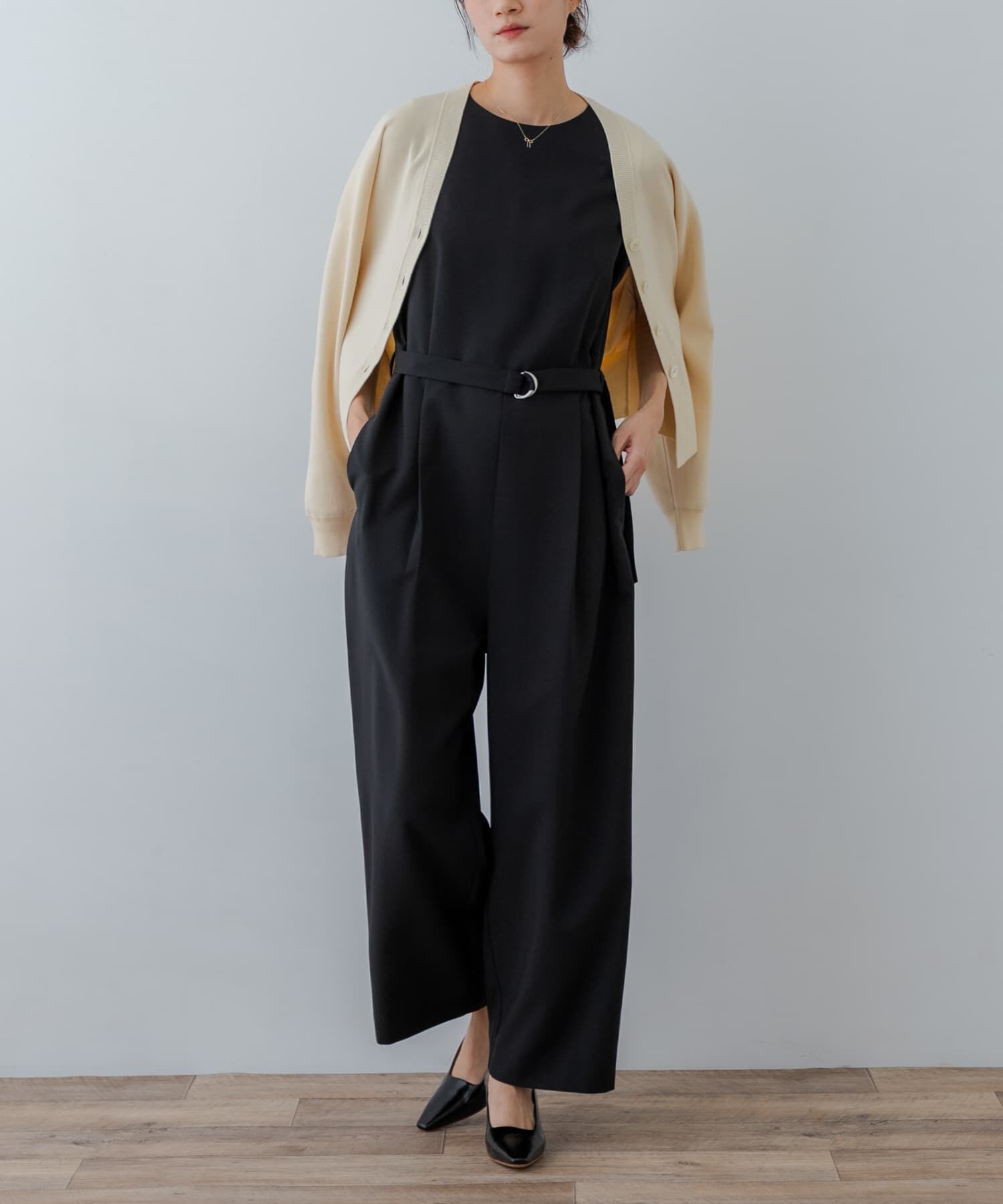 URBAN RESEARCH「『2サイズ展開』ベルト付きオールインワン」|スカート|