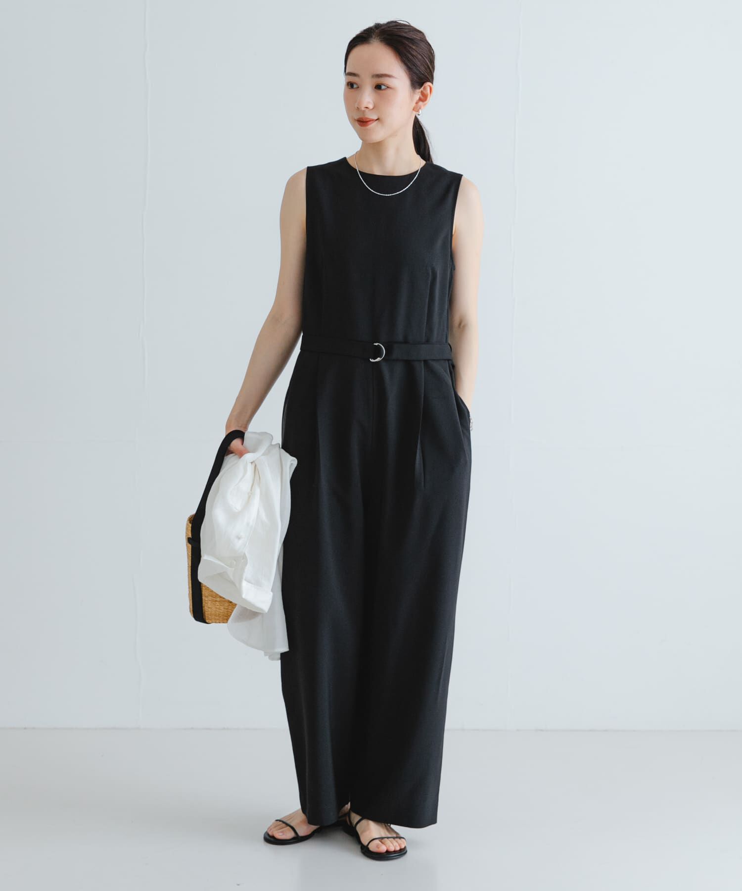 URBAN RESEARCH「『2サイズ展開』ベルト付きオールインワン」|スカート|