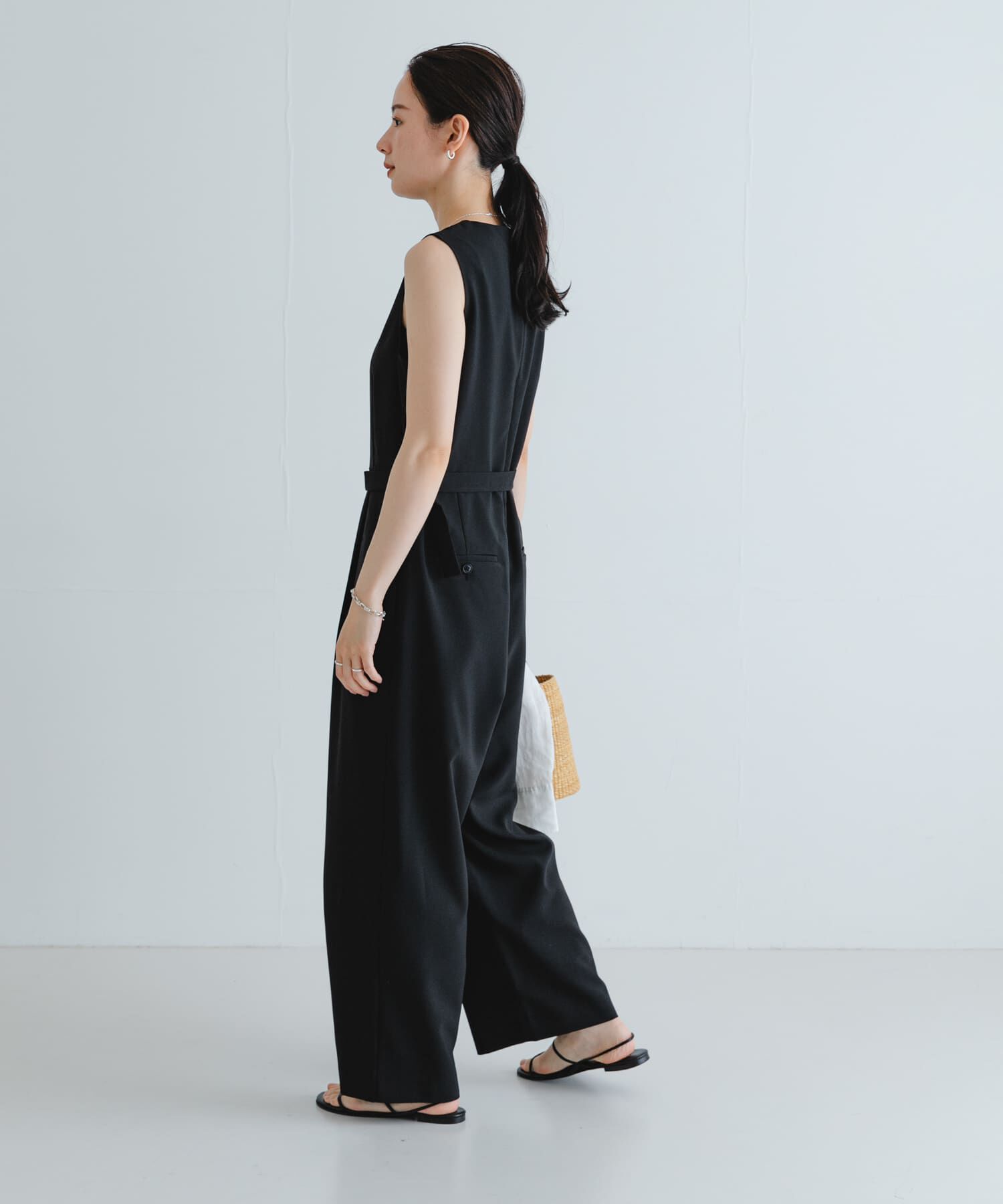 URBAN RESEARCH「『2サイズ展開』ベルト付きオールインワン」|スカート|