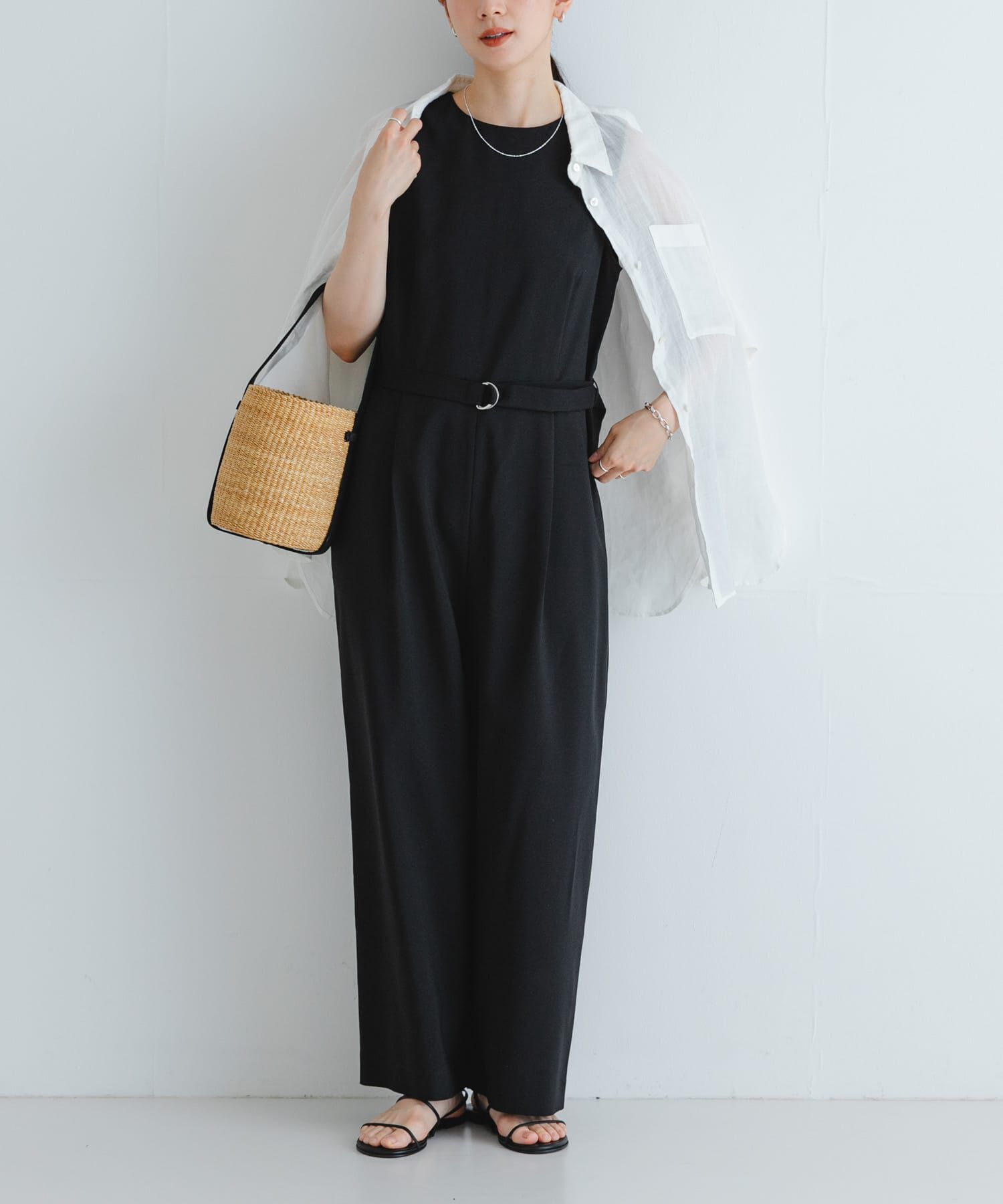 URBAN RESEARCH「『2サイズ展開』ベルト付きオールインワン」|スカート|