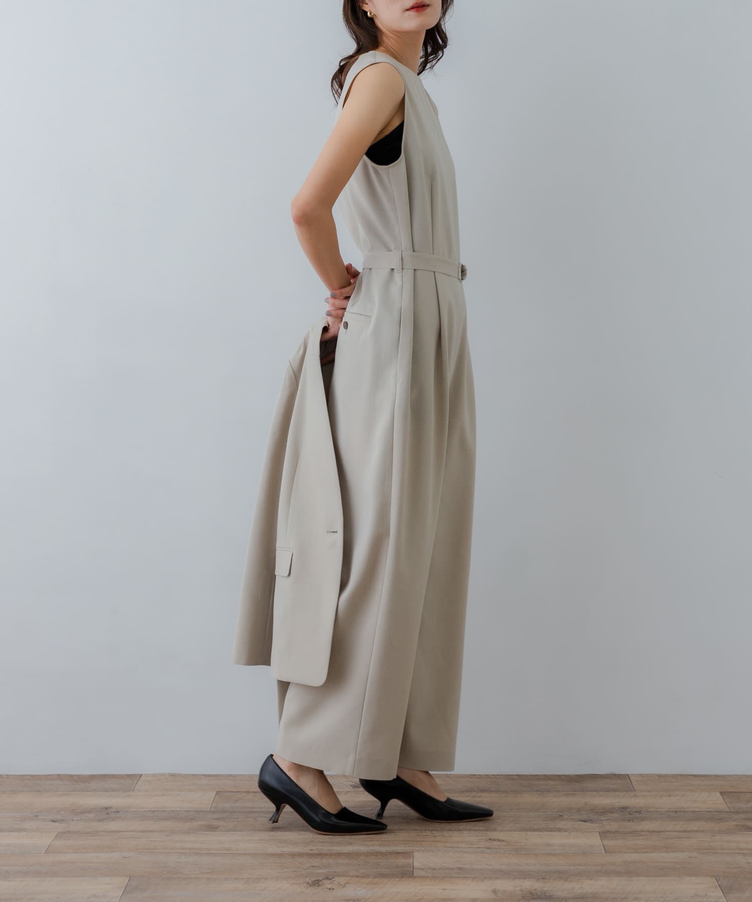 URBAN RESEARCH「『2サイズ展開』ベルト付きオールインワン」|スカート|