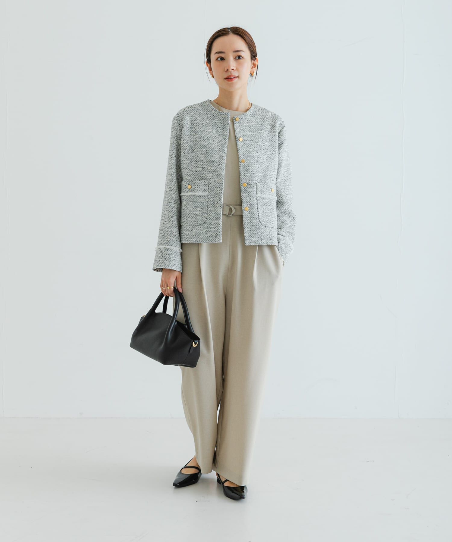 URBAN RESEARCH「ツイードノーカラージャケット」|ノーカラージャケット|