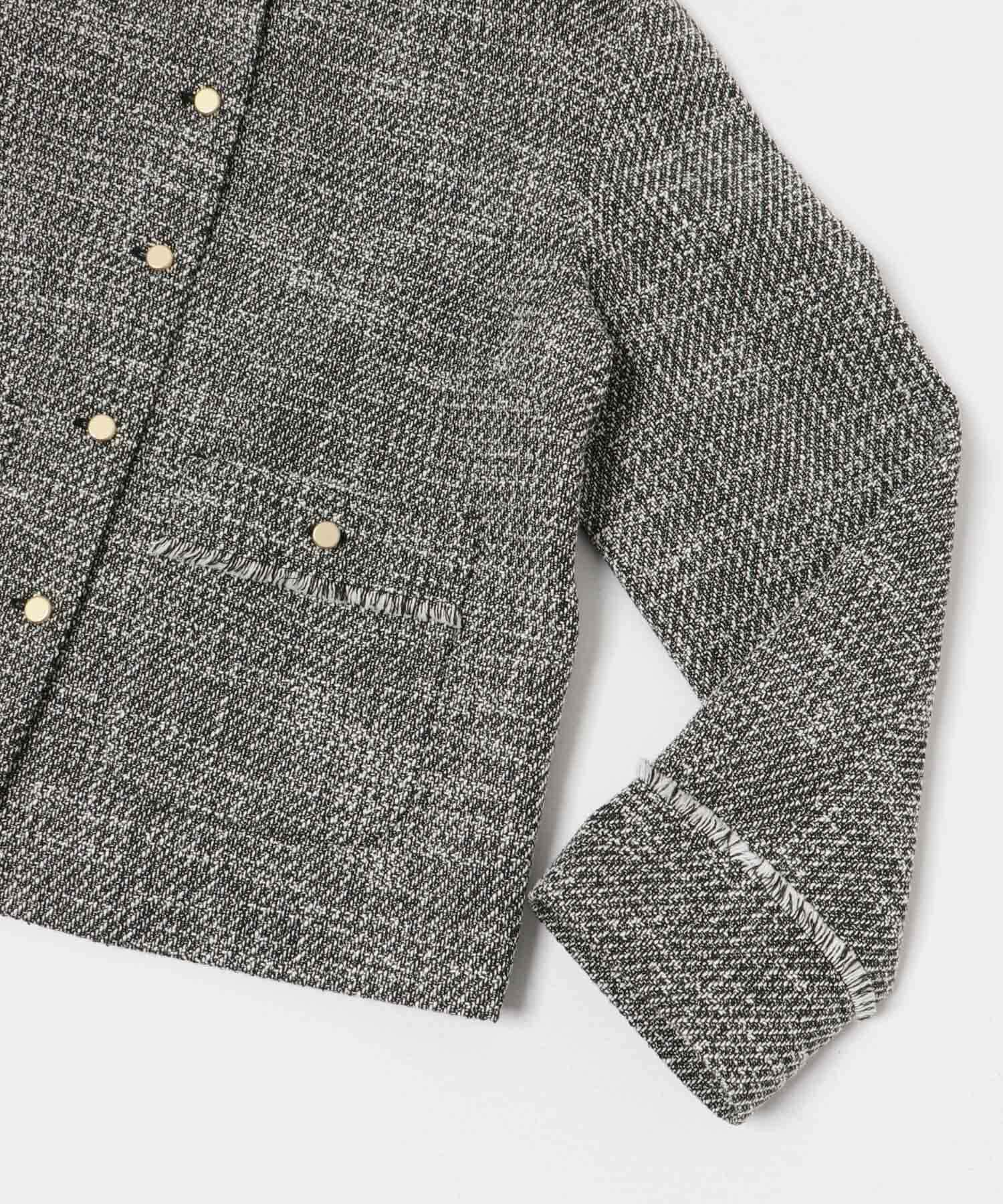 URBAN RESEARCH「ツイードノーカラージャケット」|ノーカラージャケット|