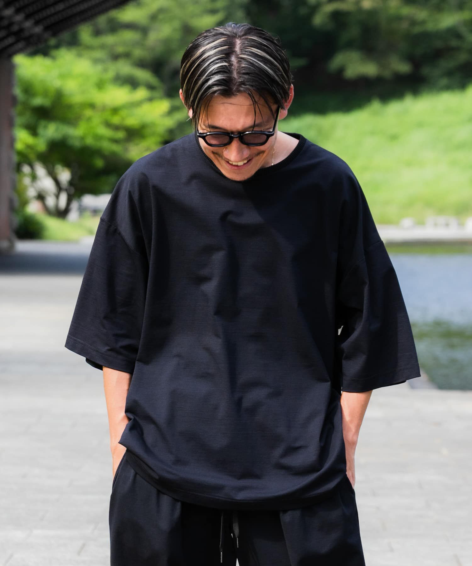 URBAN RESEARCH「SHADE TECH SHORT SLEEVE T-SHIRTS」|Tシャツ・カットソー|ネイビー