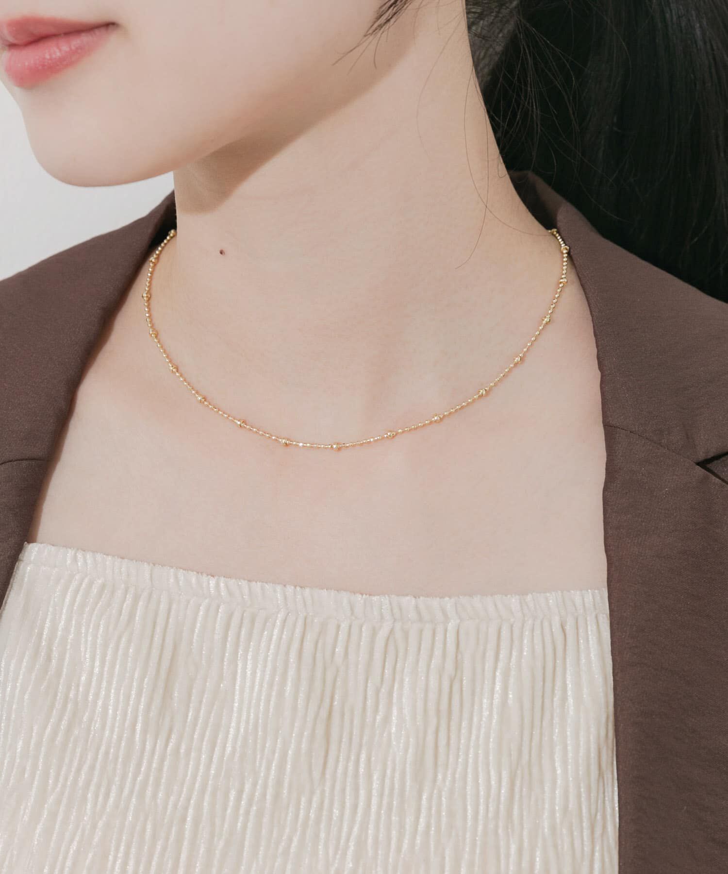 SMELLY「マルチレースセットネックレスC」|ネックレス|