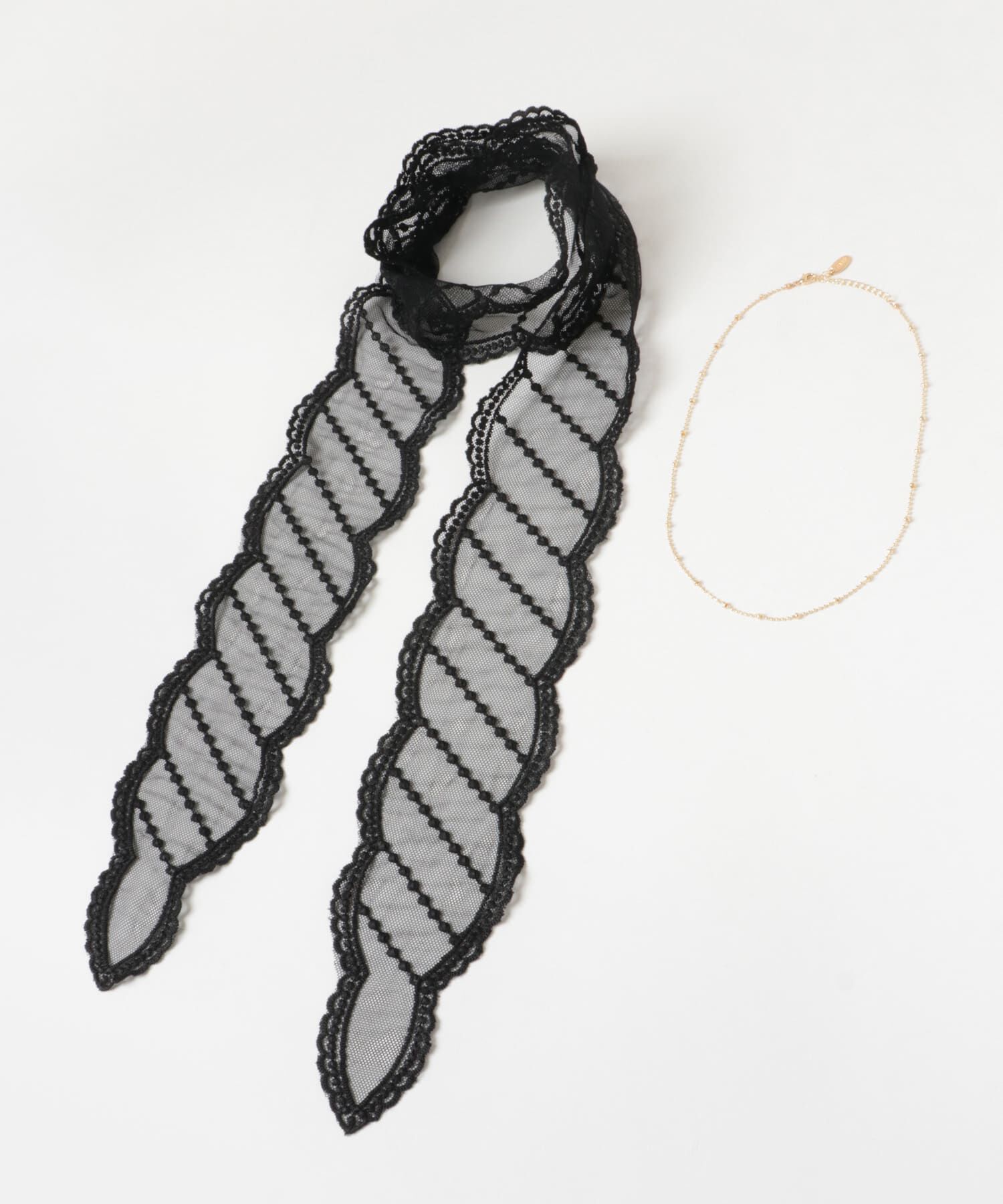 SMELLY「マルチレースセットネックレスC」|ネックレス|