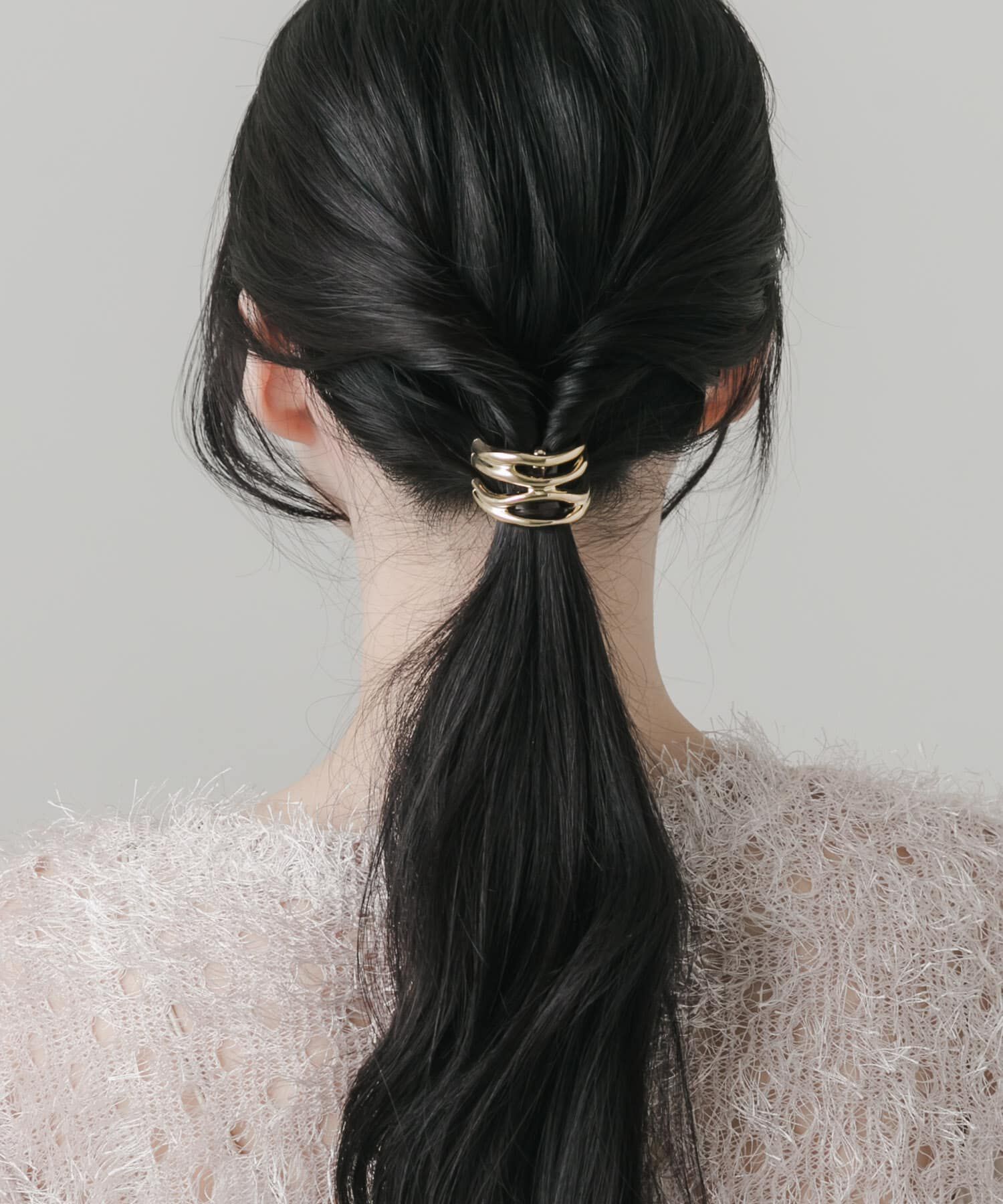 SMELLY「ニュアンスメタルラインヘアカフ」|ヘアゴム・シュシュ|