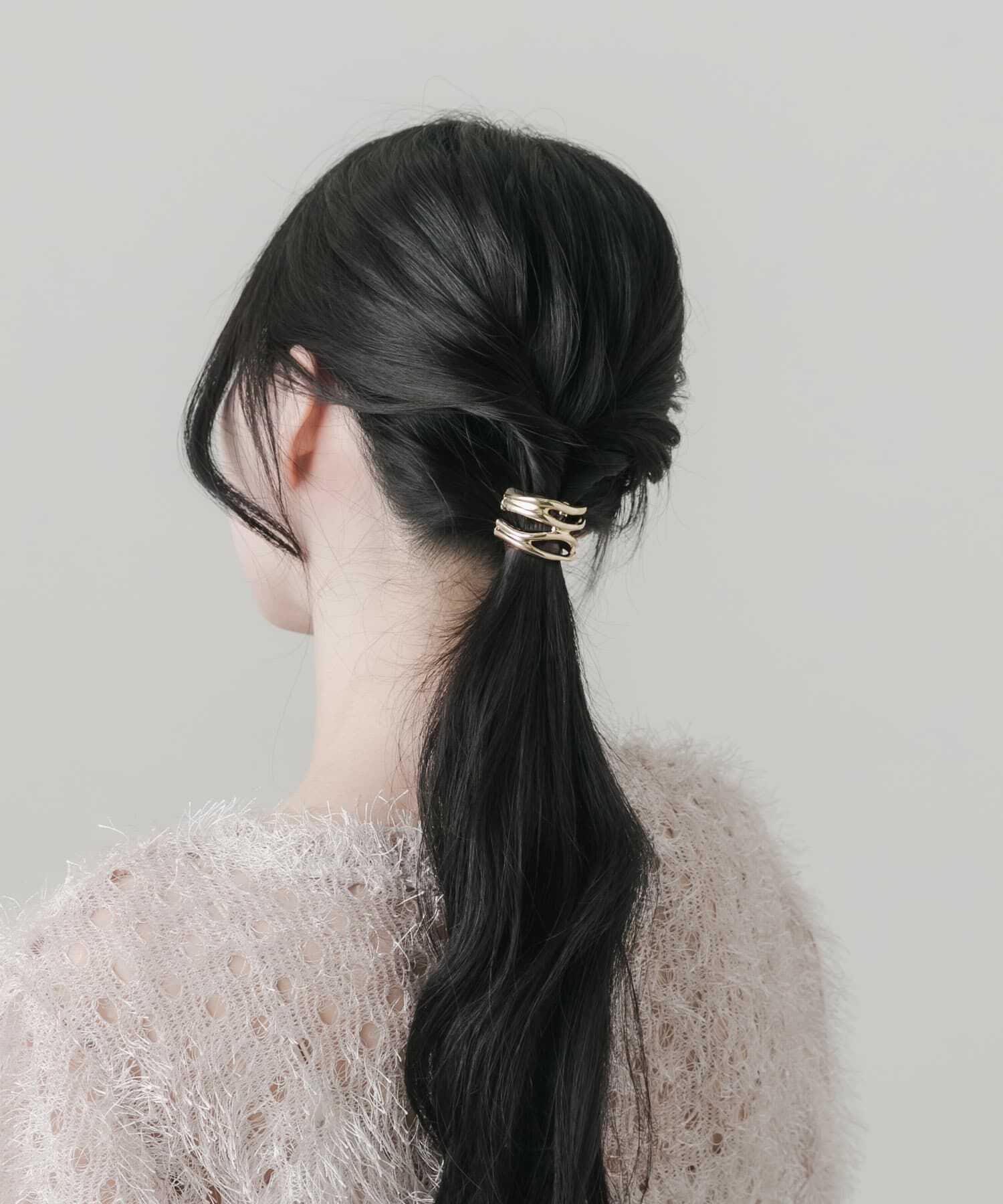 SMELLY「ニュアンスメタルラインヘアカフ」|ヘアゴム・シュシュ|