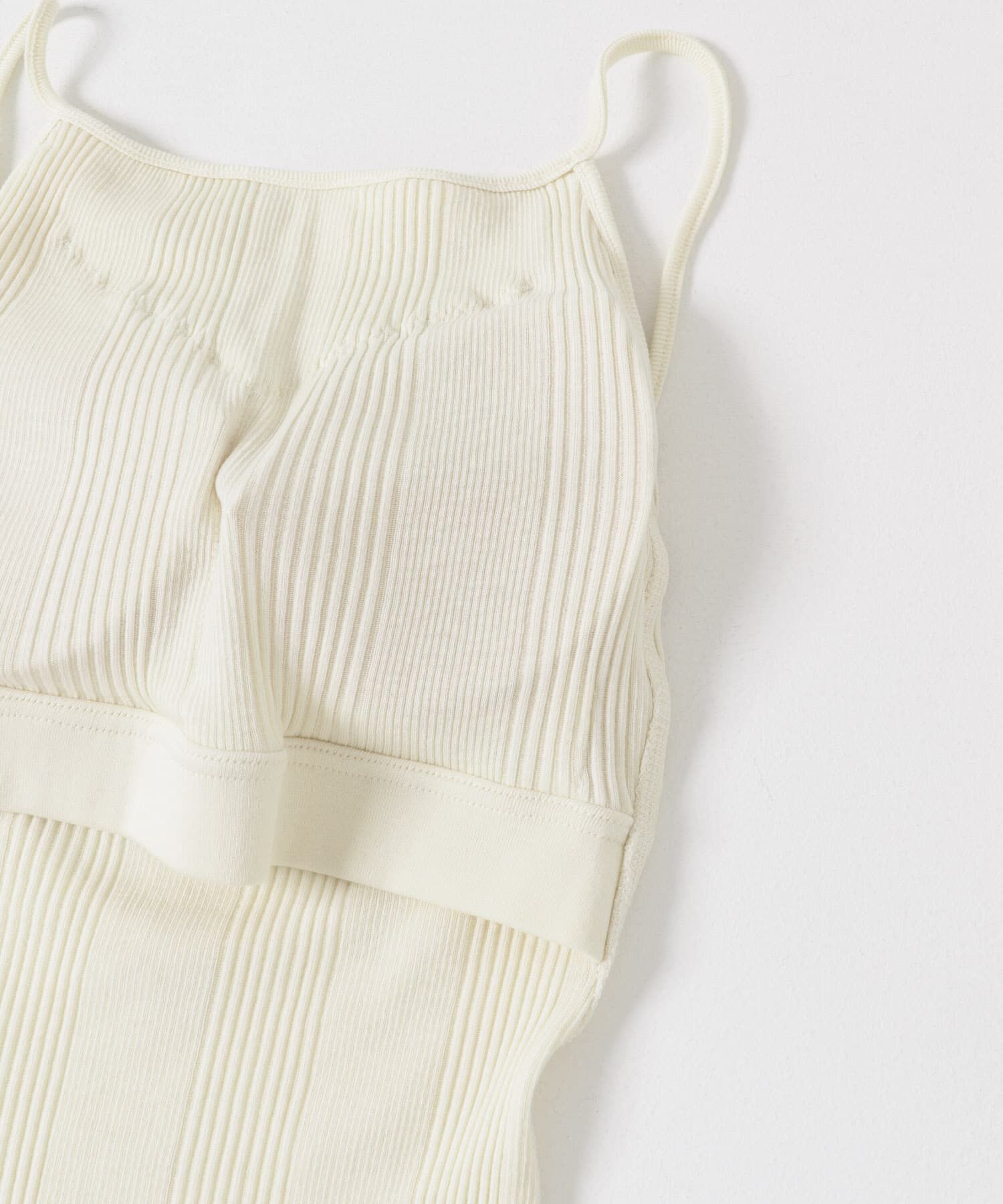 URBAN RESEARCH「HAKUJI　Random rib open back cami」|キャミソール|