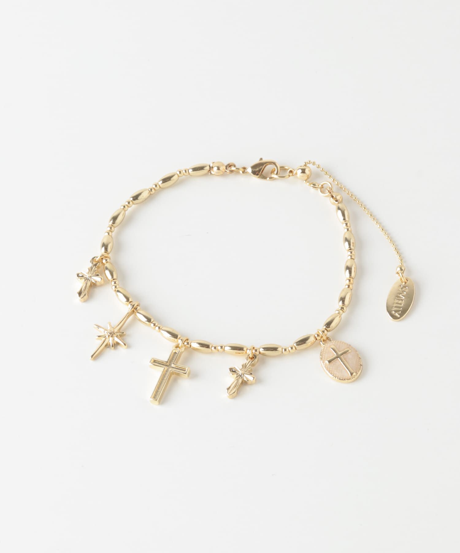 SMELLY「クロスチャームブレスレット」|ブレスレット・バングル|