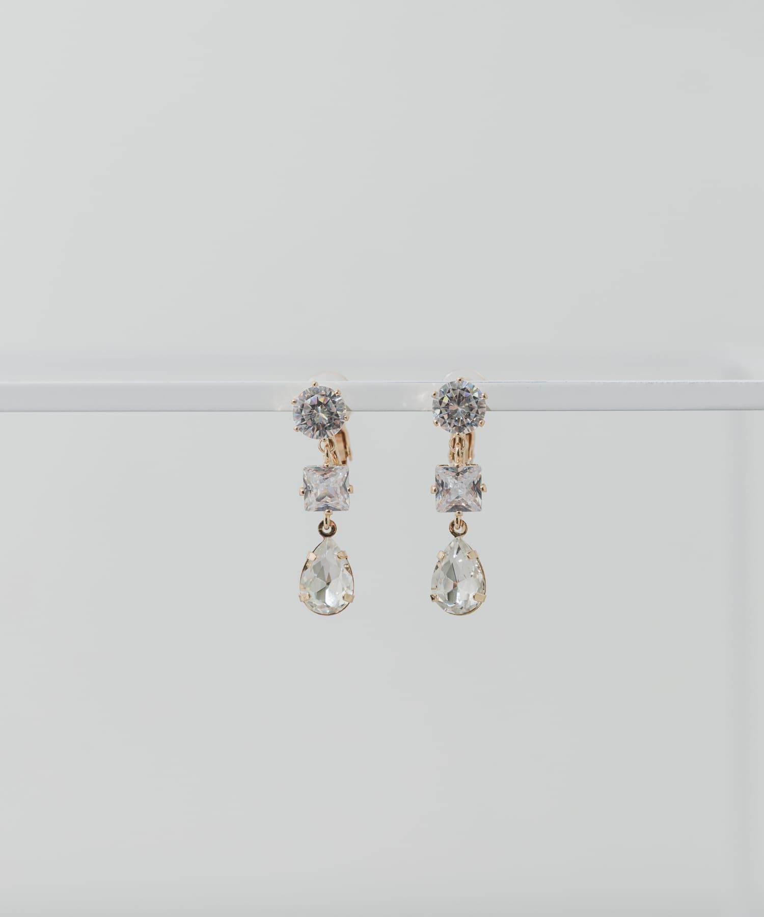 SMELLY「トリプルビジューイヤリング」|イヤリング|