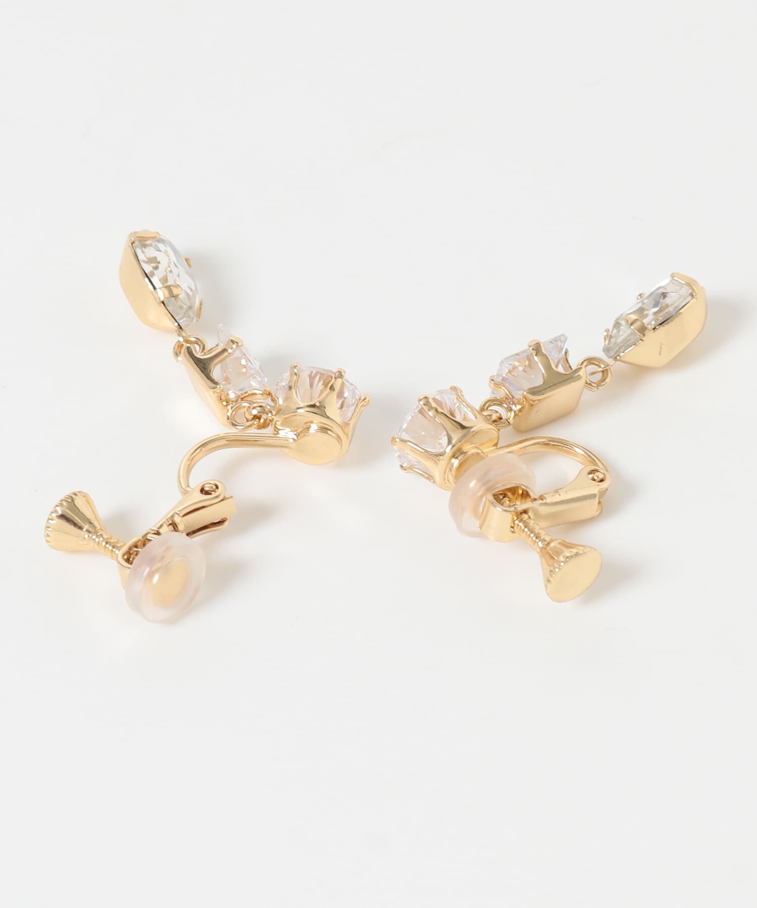 SMELLY「トリプルビジューイヤリング」|イヤリング|