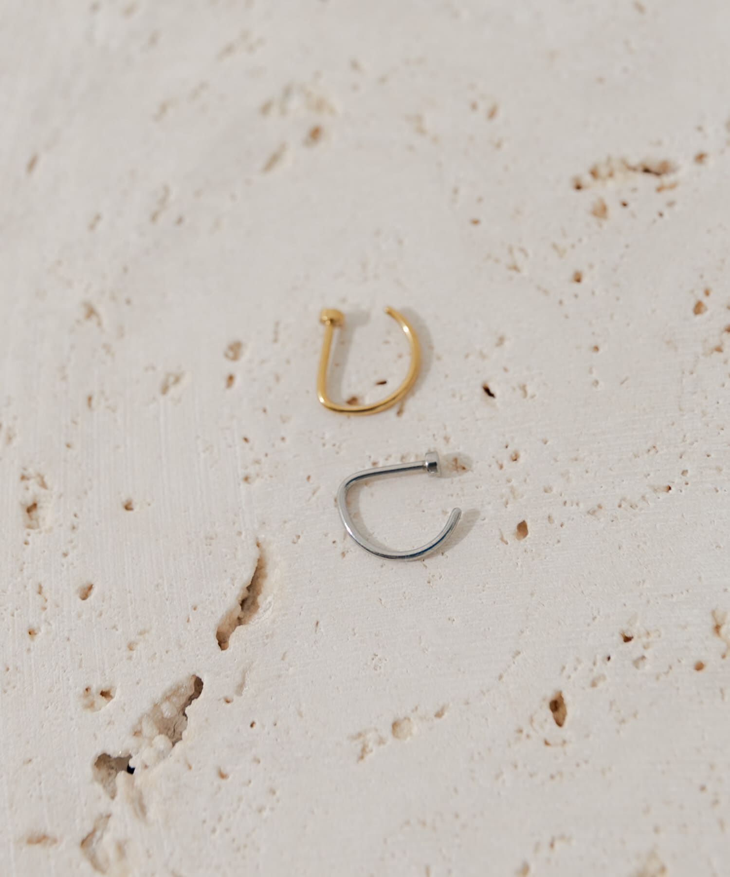 SMELLY「ステンレス2セットノーズカフ」|イヤリング|