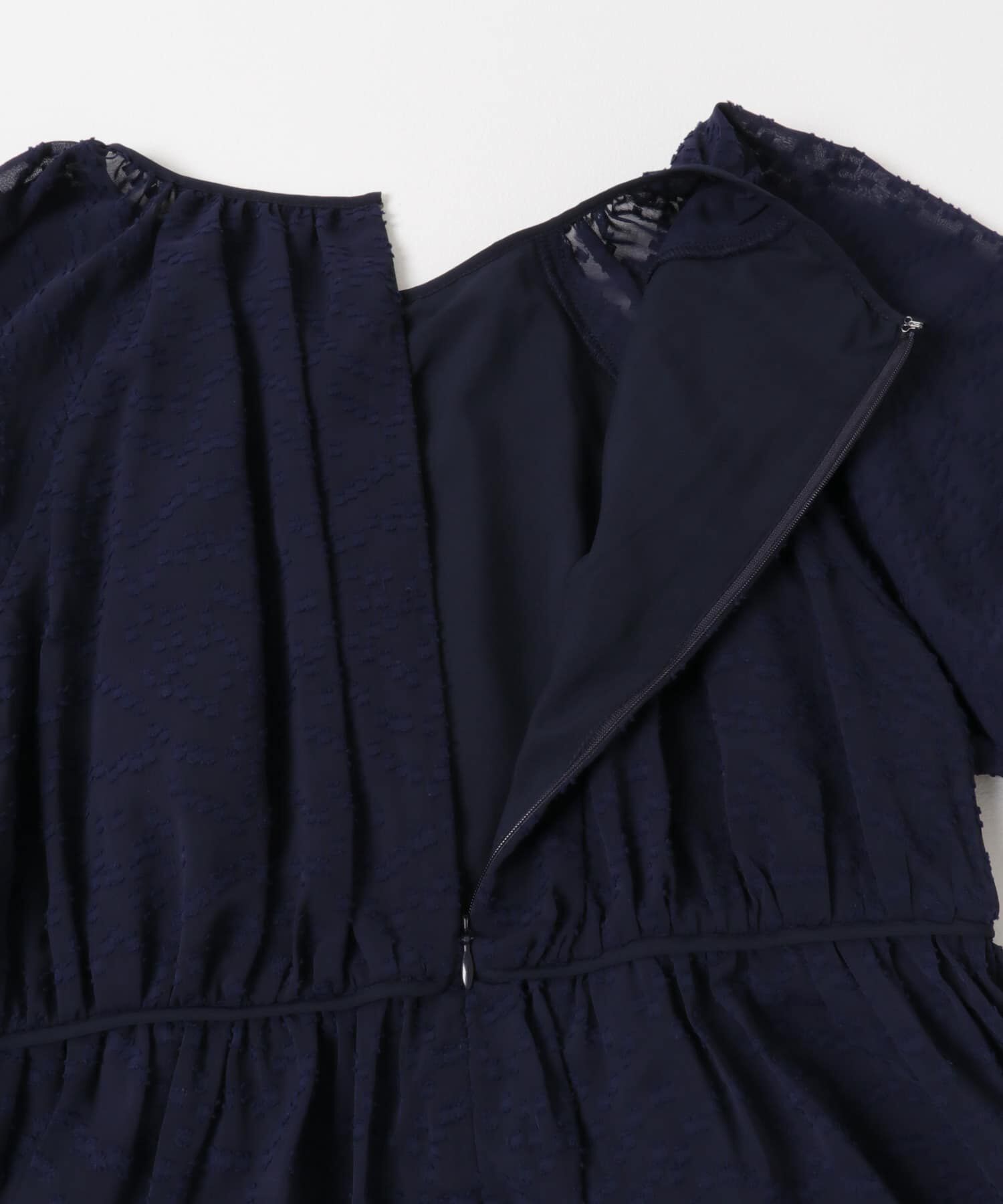 URBAN RESEARCH ROSSO「ジャガードギャザーパフドレス」|ワンピース|