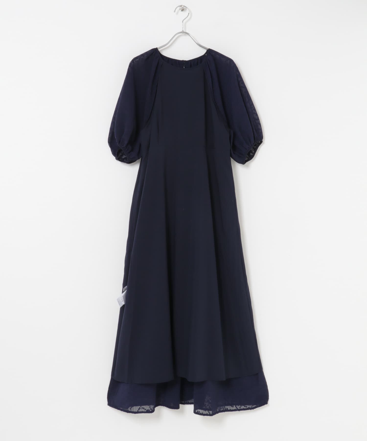 URBAN RESEARCH ROSSO「ジャガードギャザーパフドレス」|ワンピース|